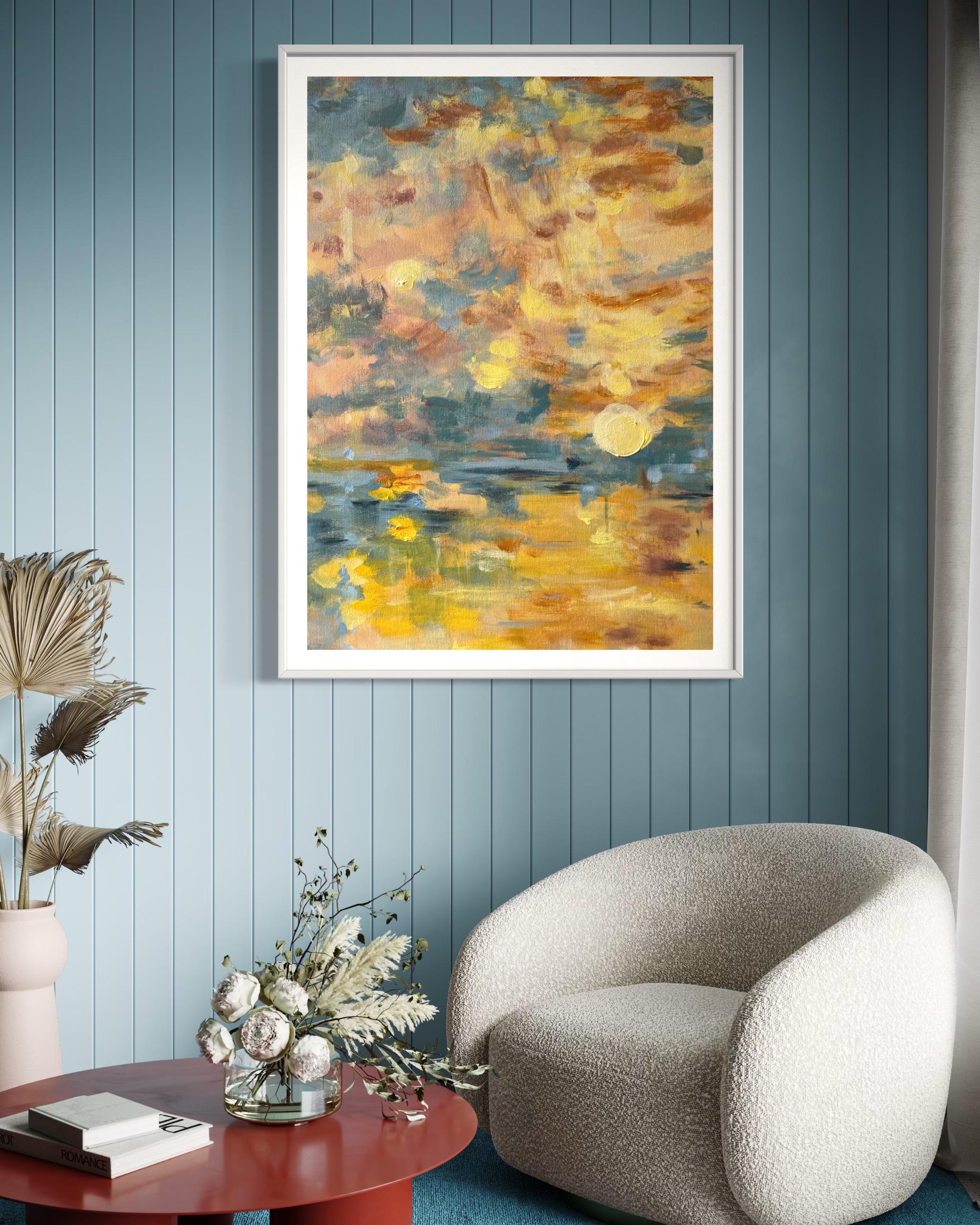 After Turner-One Off, Proof No 1-British Awarded Artist-Seascape-river Thames - Print by Shizico Yi