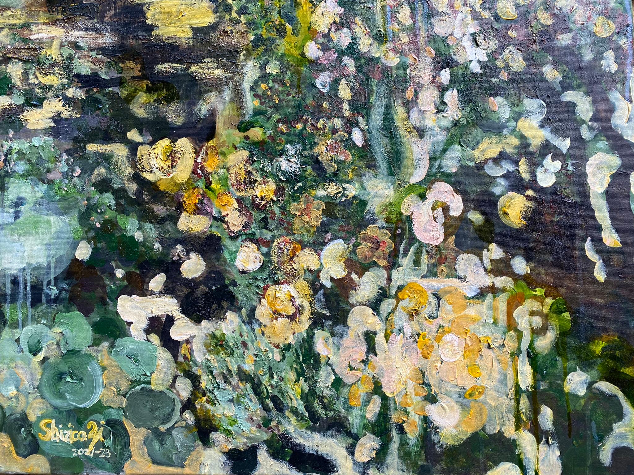 Una sigaretta in mezzo a Greene & Greene - Artista britannico premiato - Impressionista in vendita 14