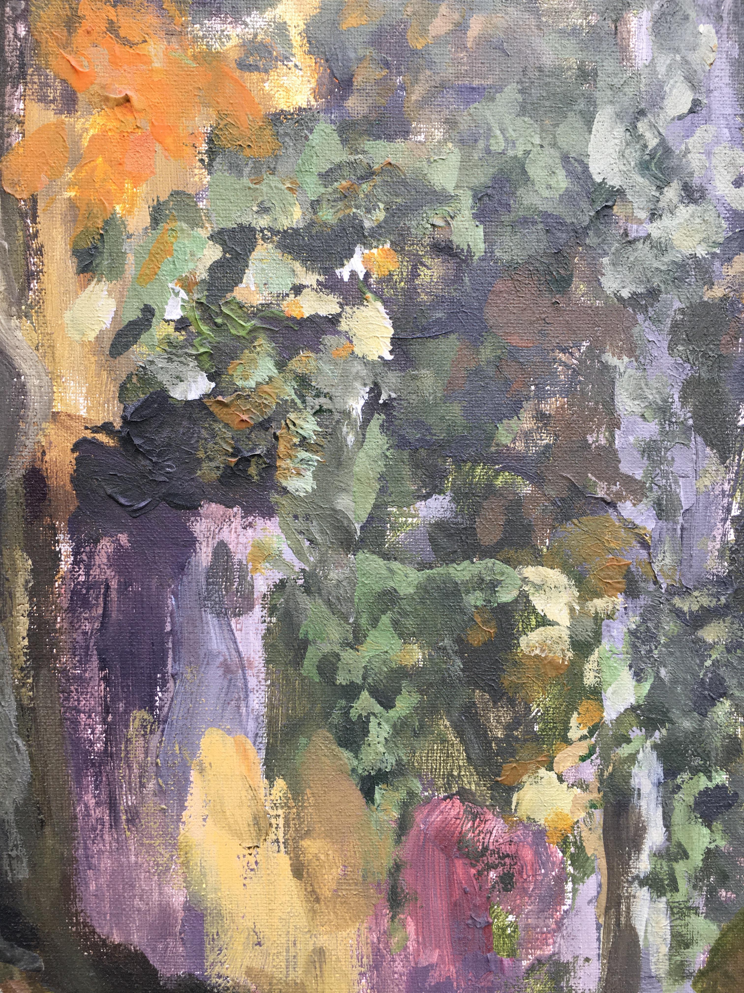 Serie originale Autunno a Londra-plein air-Artista britannico premiato -4 olii grandi in vendita 7