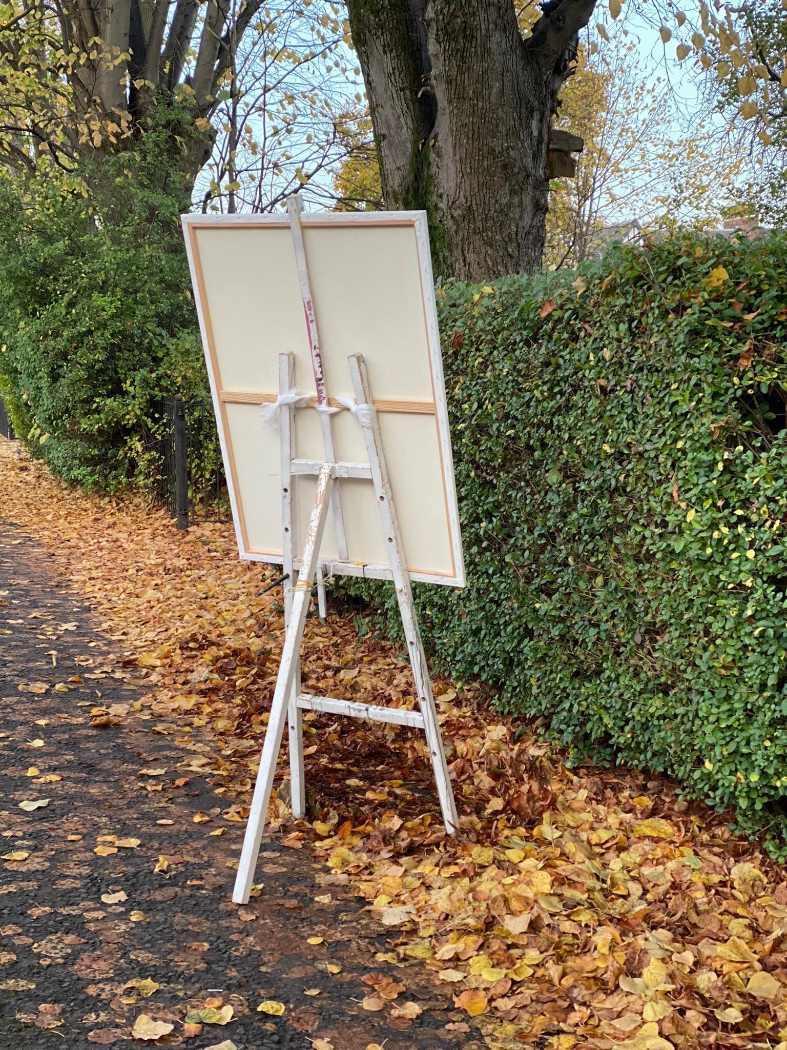 Serie original de otoño-plein air-Artista británico premiado-Oleo grande-Impresionista en venta 4