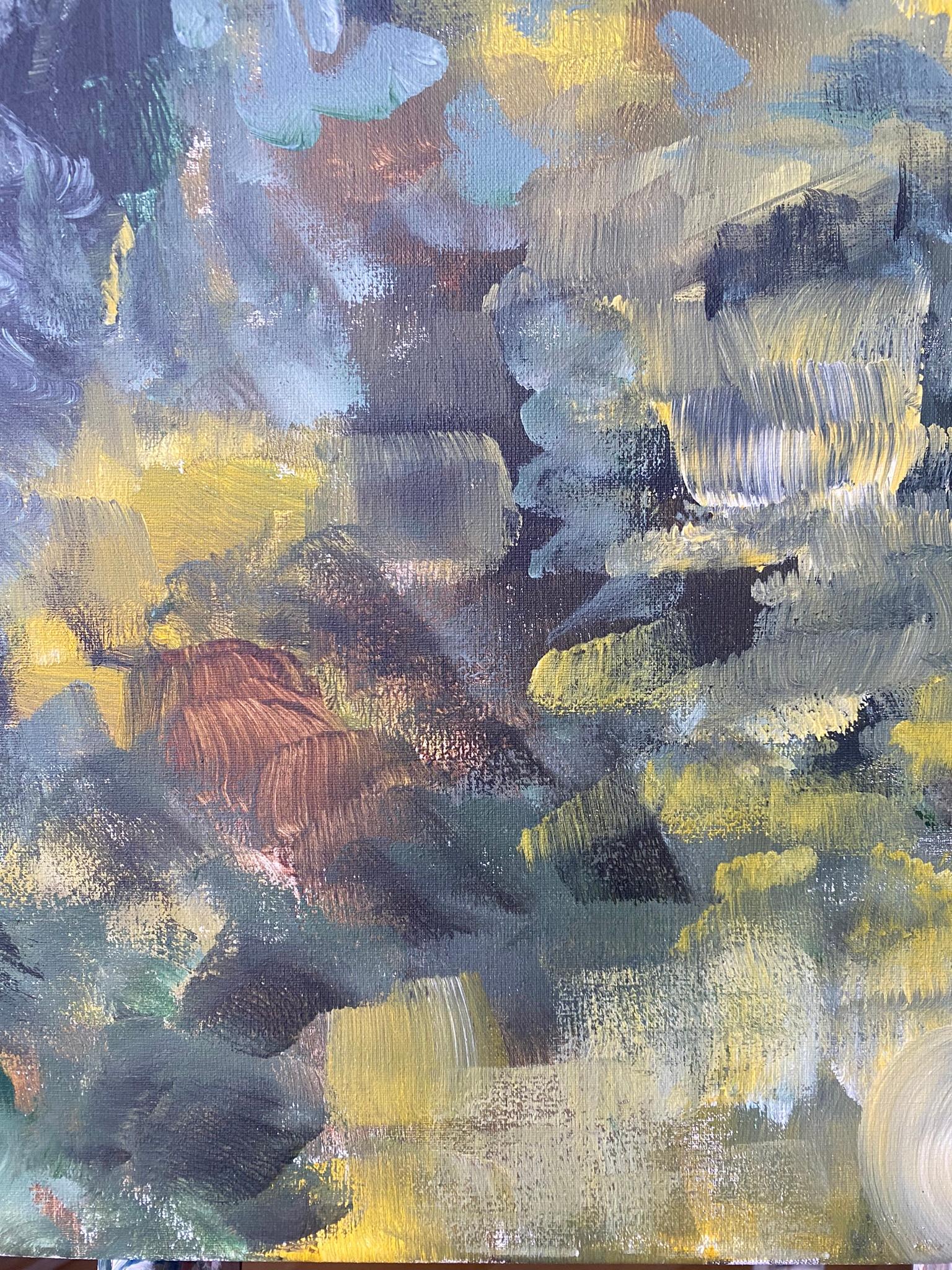 Serie original de otoño-plein air-Artista británico premiado-Oleo grande-Impresionista en venta 10