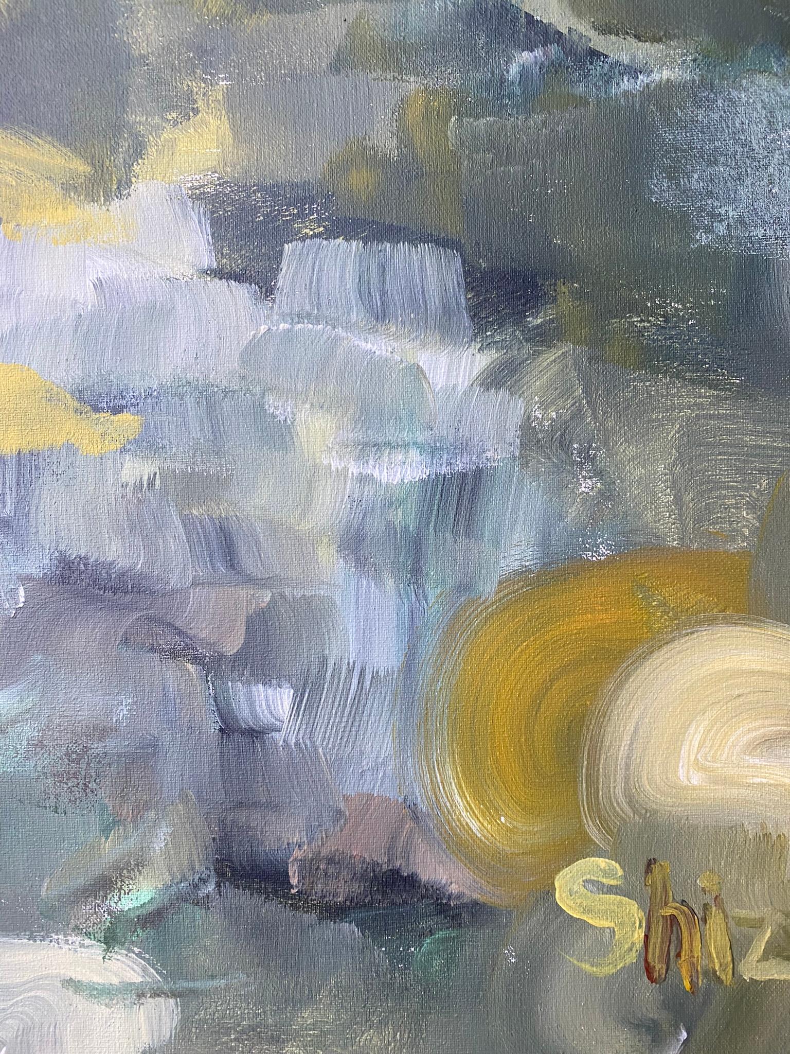 Serie original de otoño-plein air-Artista británico premiado-Oleo grande-Impresionista en venta 12