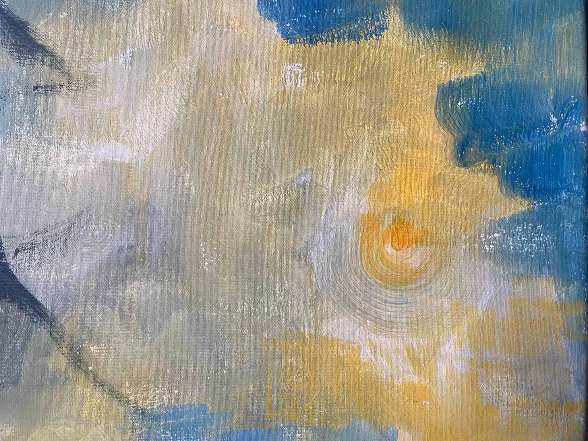 Serie original de otoño-plein air-Artista británico premiado-Oleo grande-Impresionista en venta 1