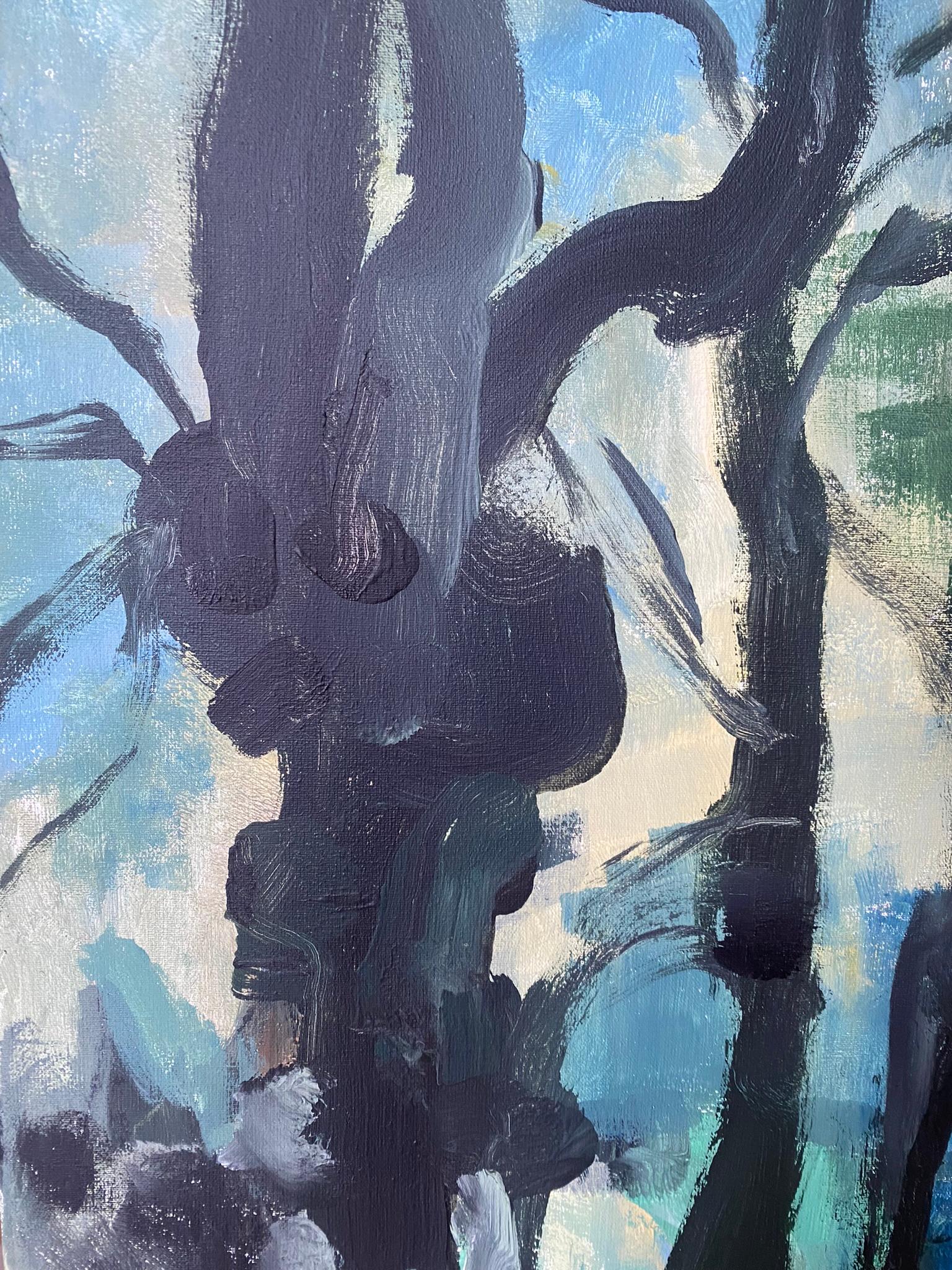 Serie original de otoño-plein air-Artista británico premiado-Oleo grande-Impresionista en venta 3