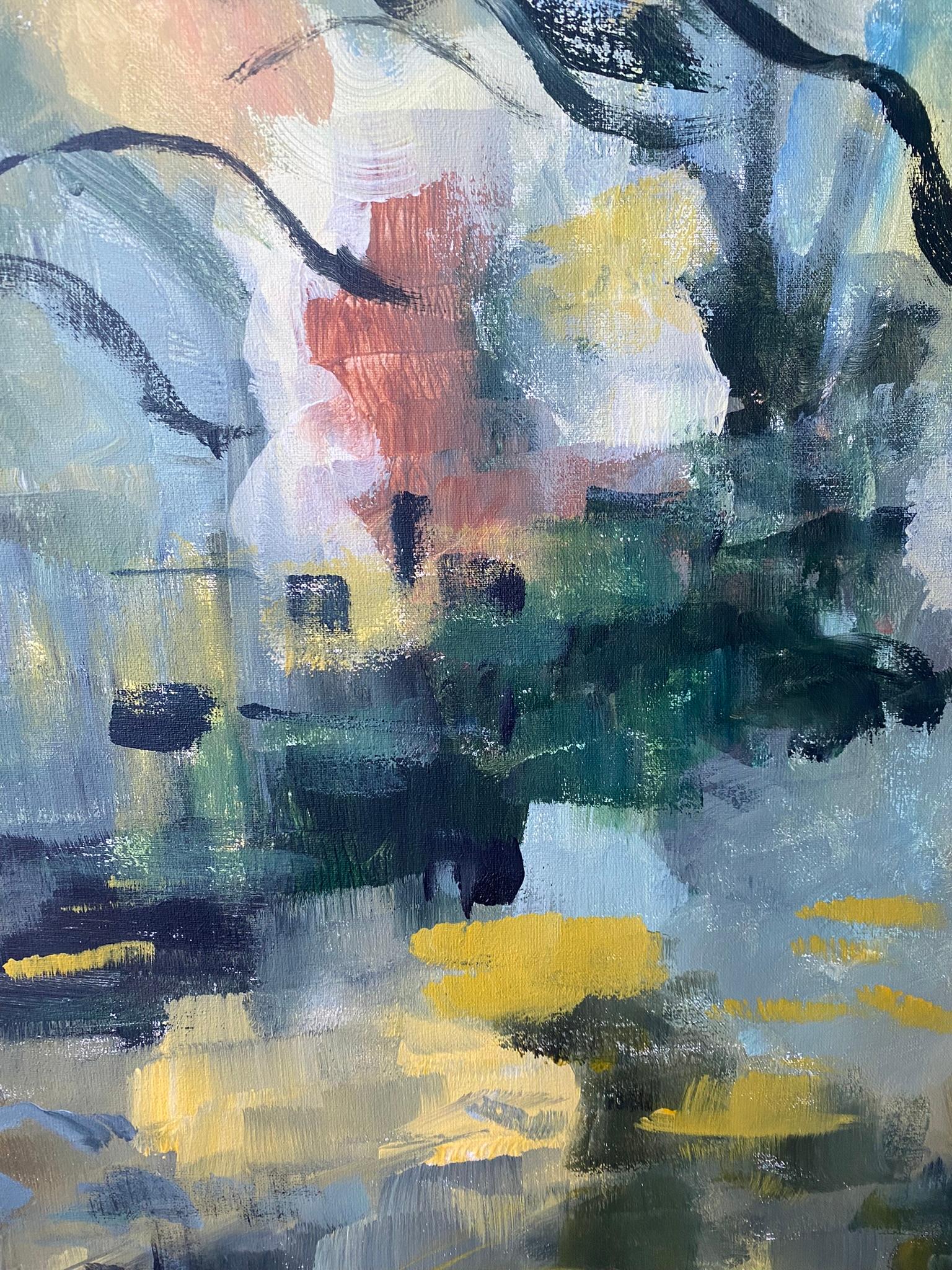 Serie original de otoño-plein air-Artista británico premiado-Oleo grande-Impresionista en venta 5