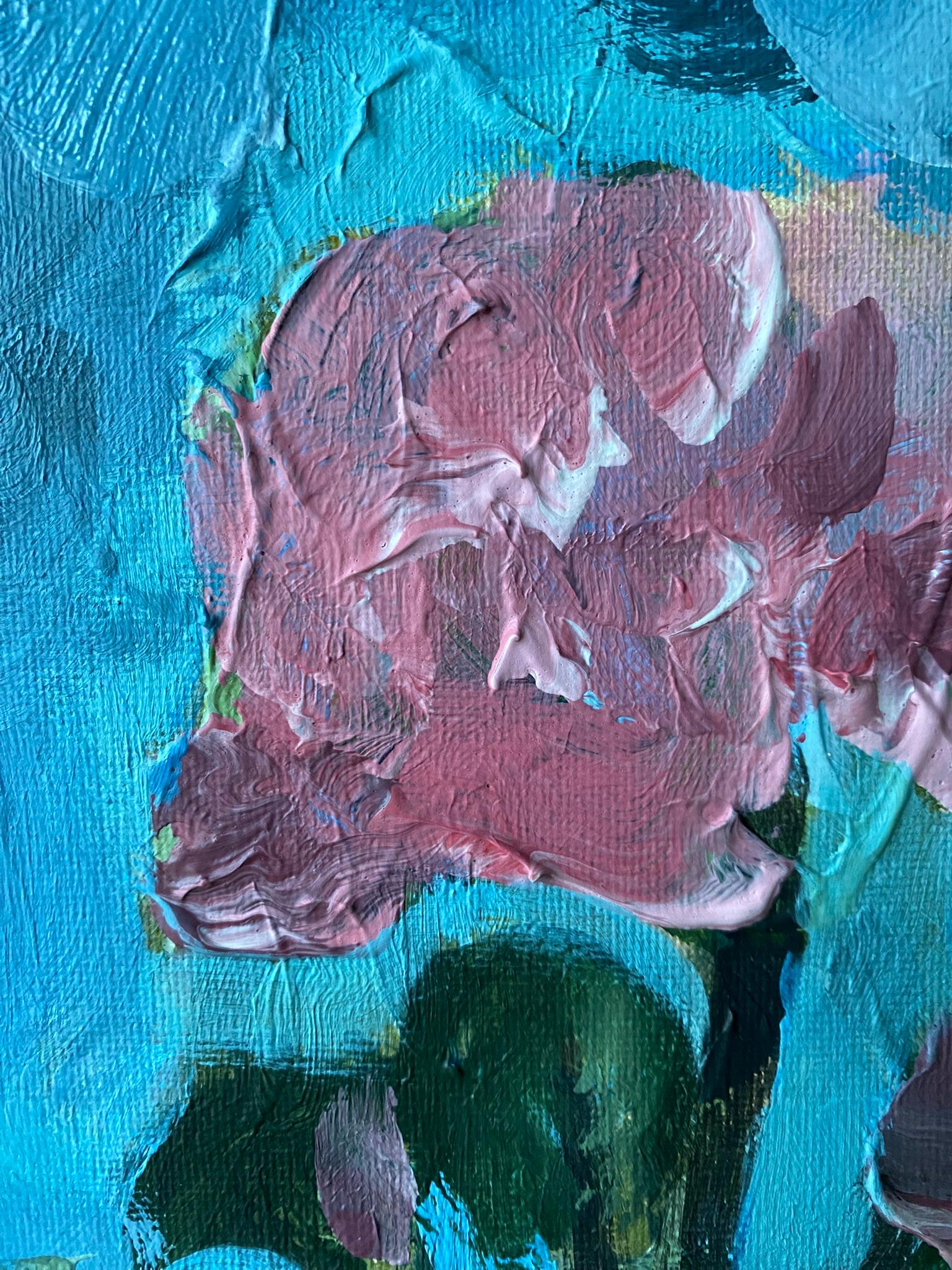 Original-Breakfast with Cat-British Awarded Artist-British School-English Roses 2