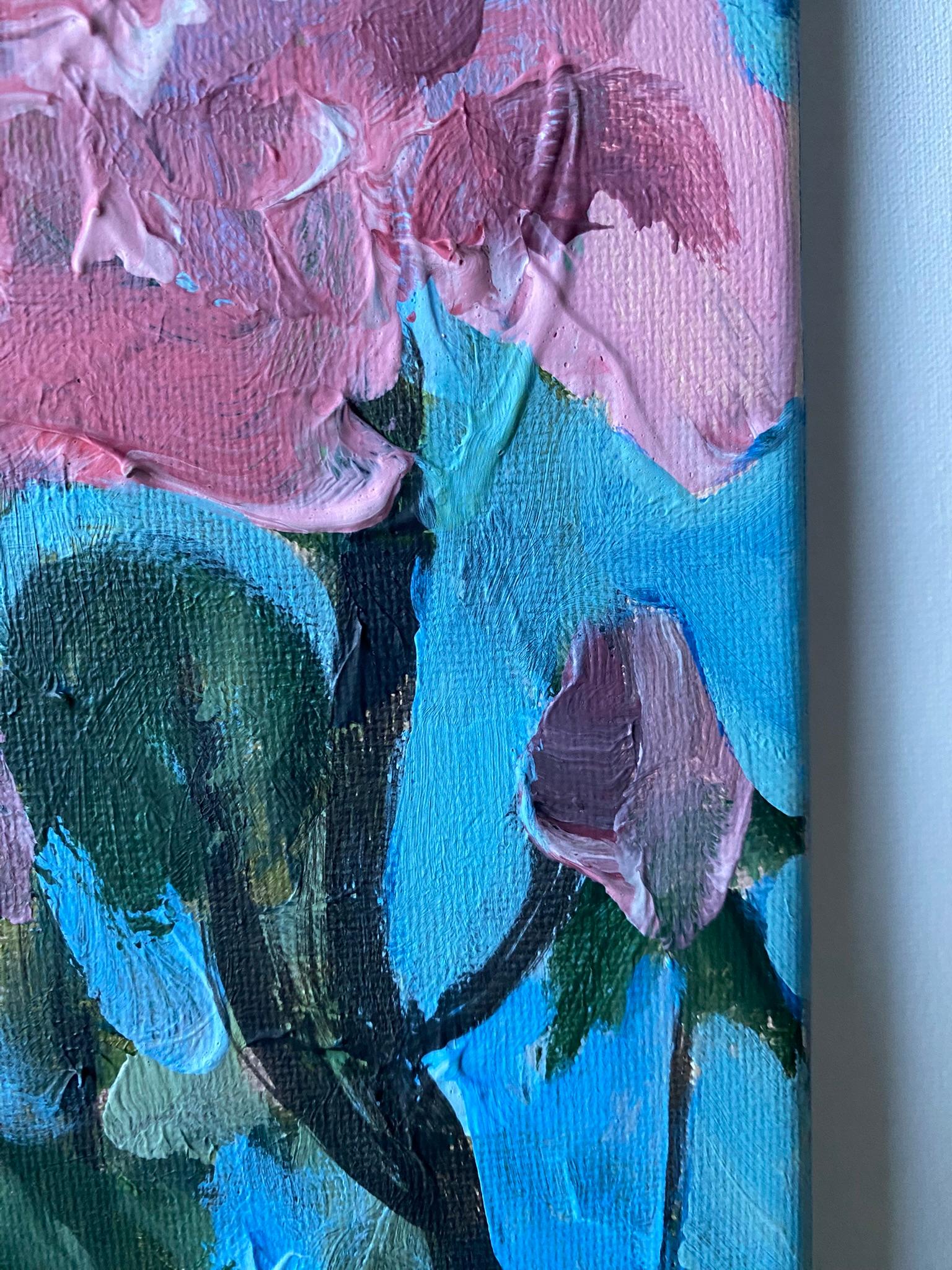 Original-Breakfast with Cat-British Awarded Artist-British School-English Roses 3