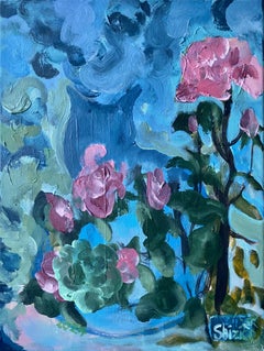 Original-Breakfast with Cat-British Awarded Artist-British School-English Roses