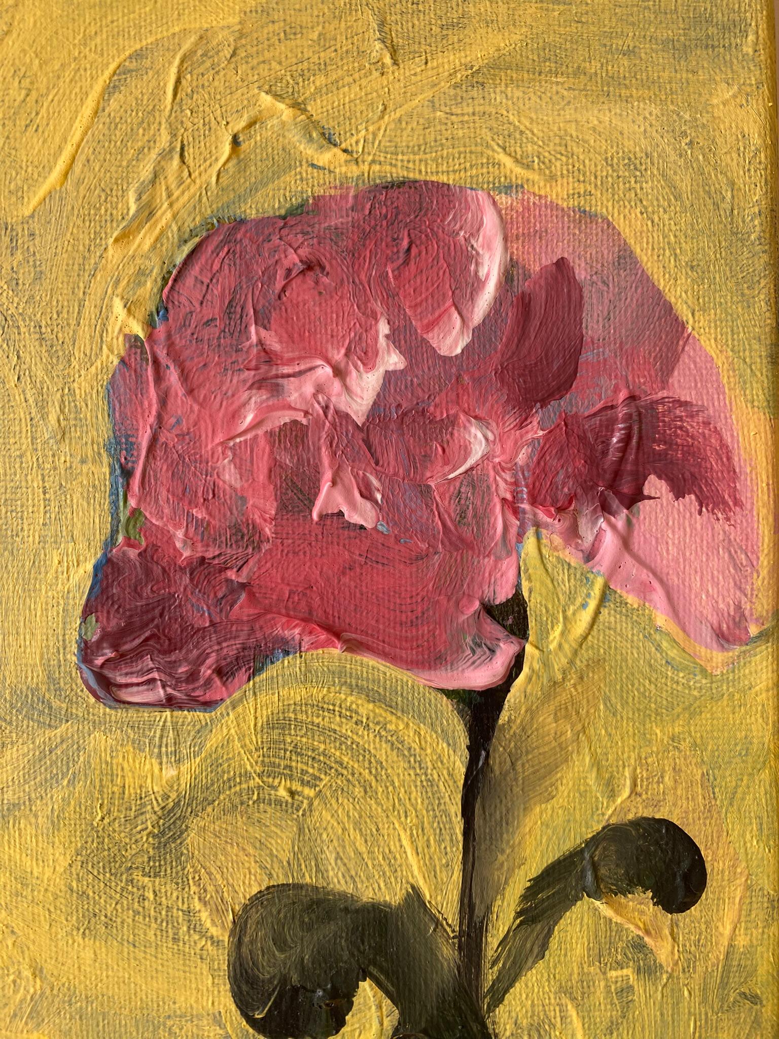 Originale-Colazione con gatto-Olio su tela-Artista britannico premiato-Rose inglesi in vendita 5