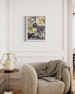 Original-canvas board, Golden Period- Aeoniums, expression landscape, Modern UK