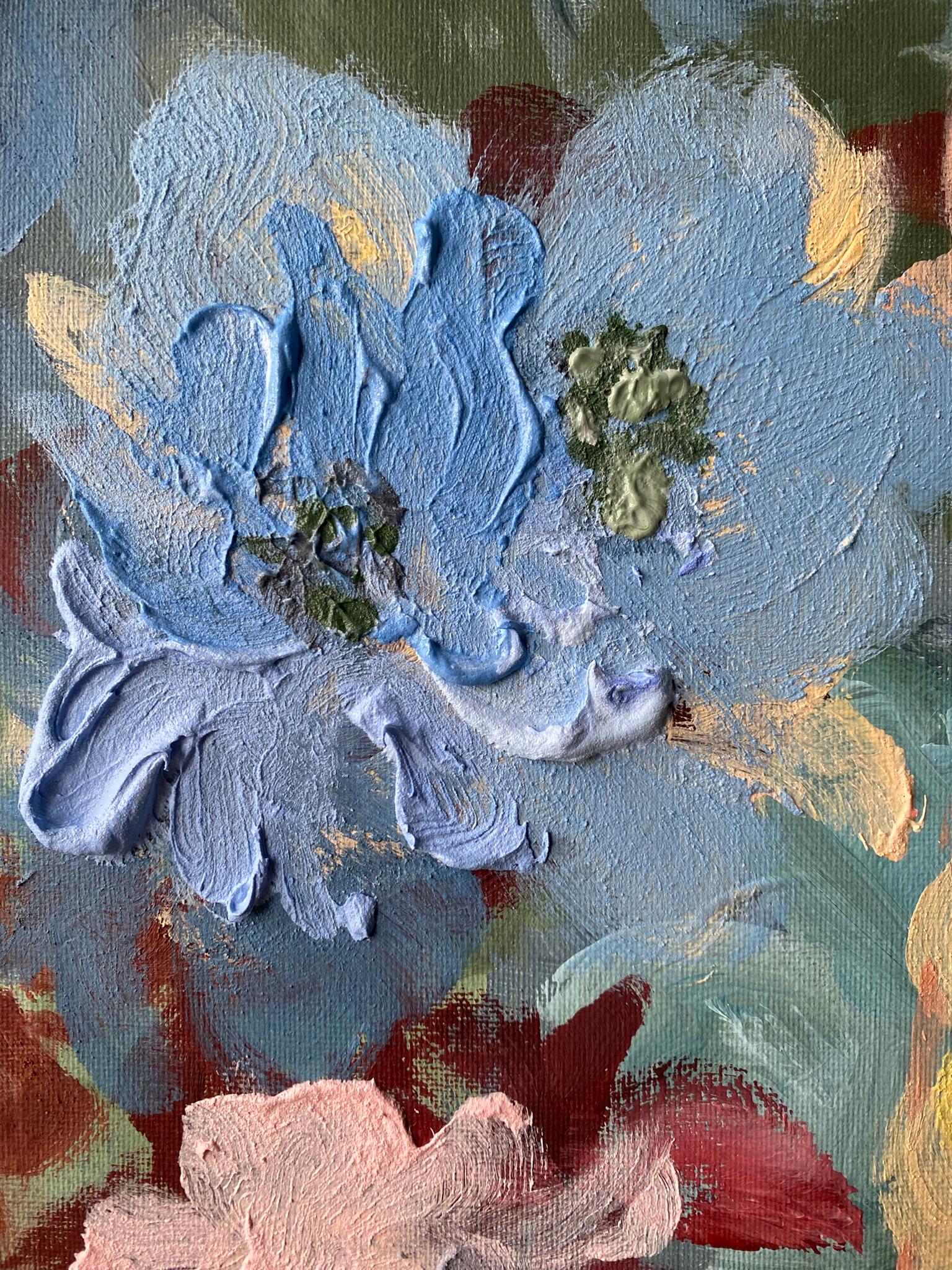 Original-Dahlias-Impasto-Jardin d'Hiver Serie-Artista Británico Premiado-Impresión en venta 10