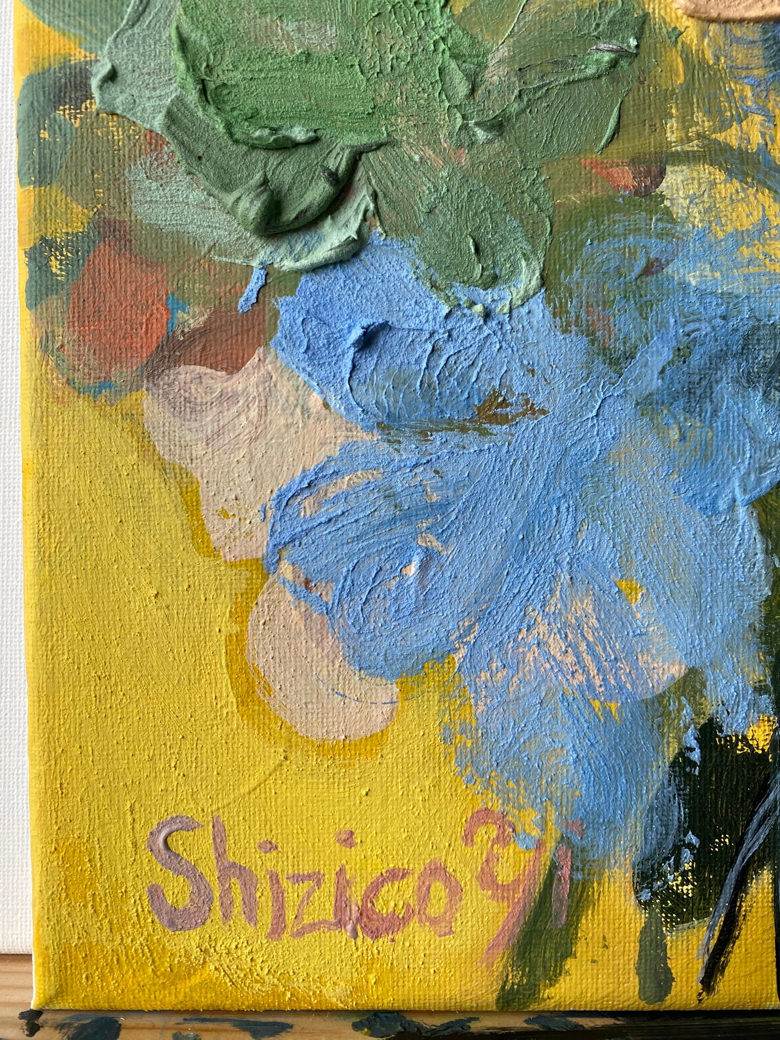 Dittico originale II-Impasto-Jardin d'Hiver-Artista britannico premiato-Impressione in vendita 7