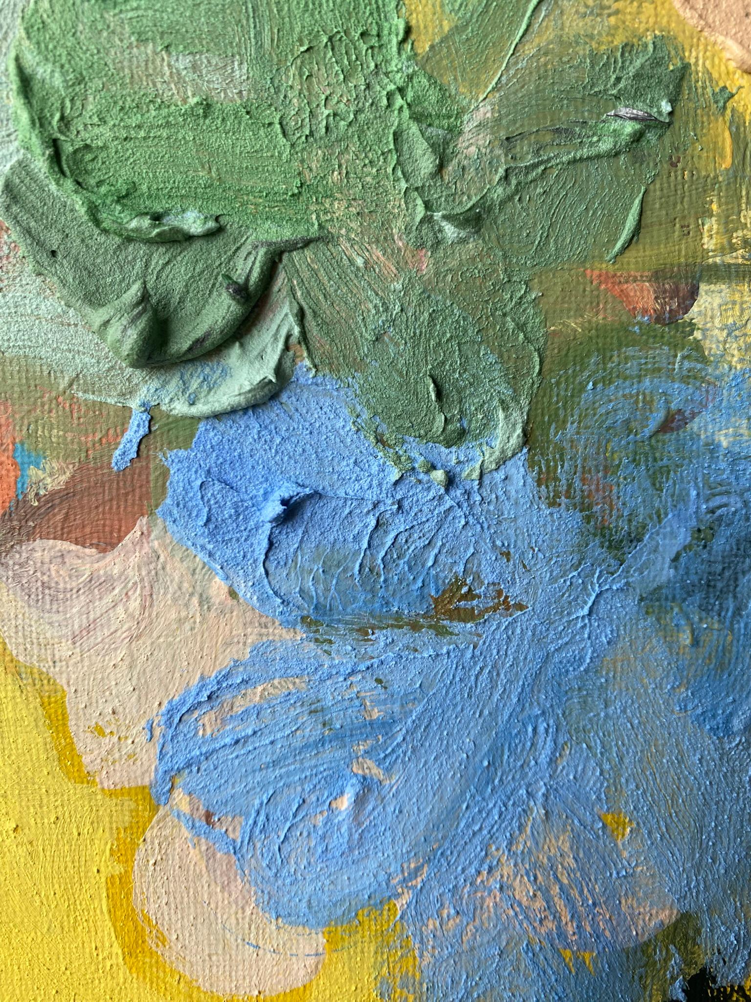 Dittico originale II-Impasto-Jardin d'Hiver-Artista britannico premiato-Impressione in vendita 10