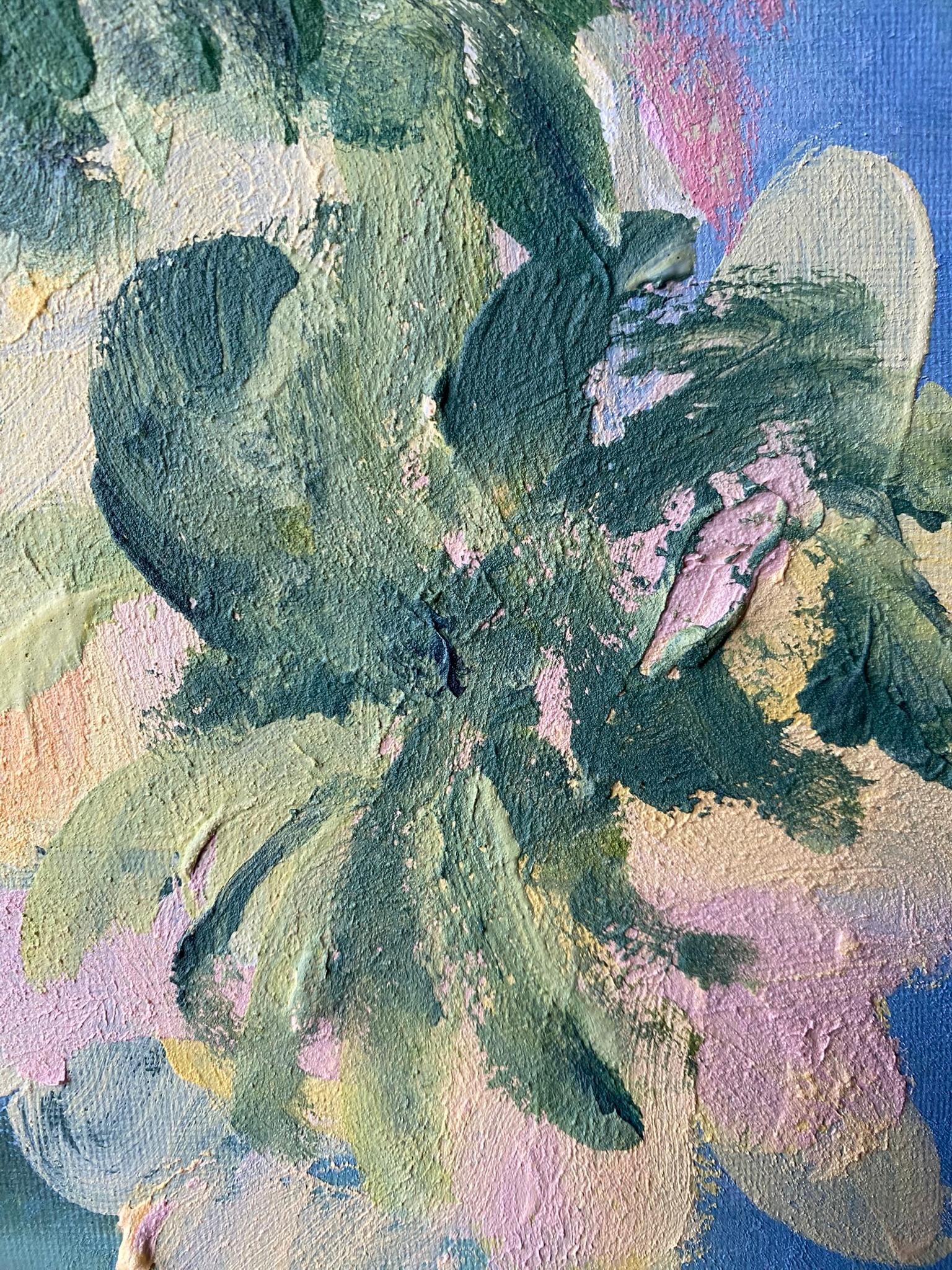 Dittico originale II-Impasto-Jardin d'Hiver-Artista britannico premiato-Impressione in vendita 2