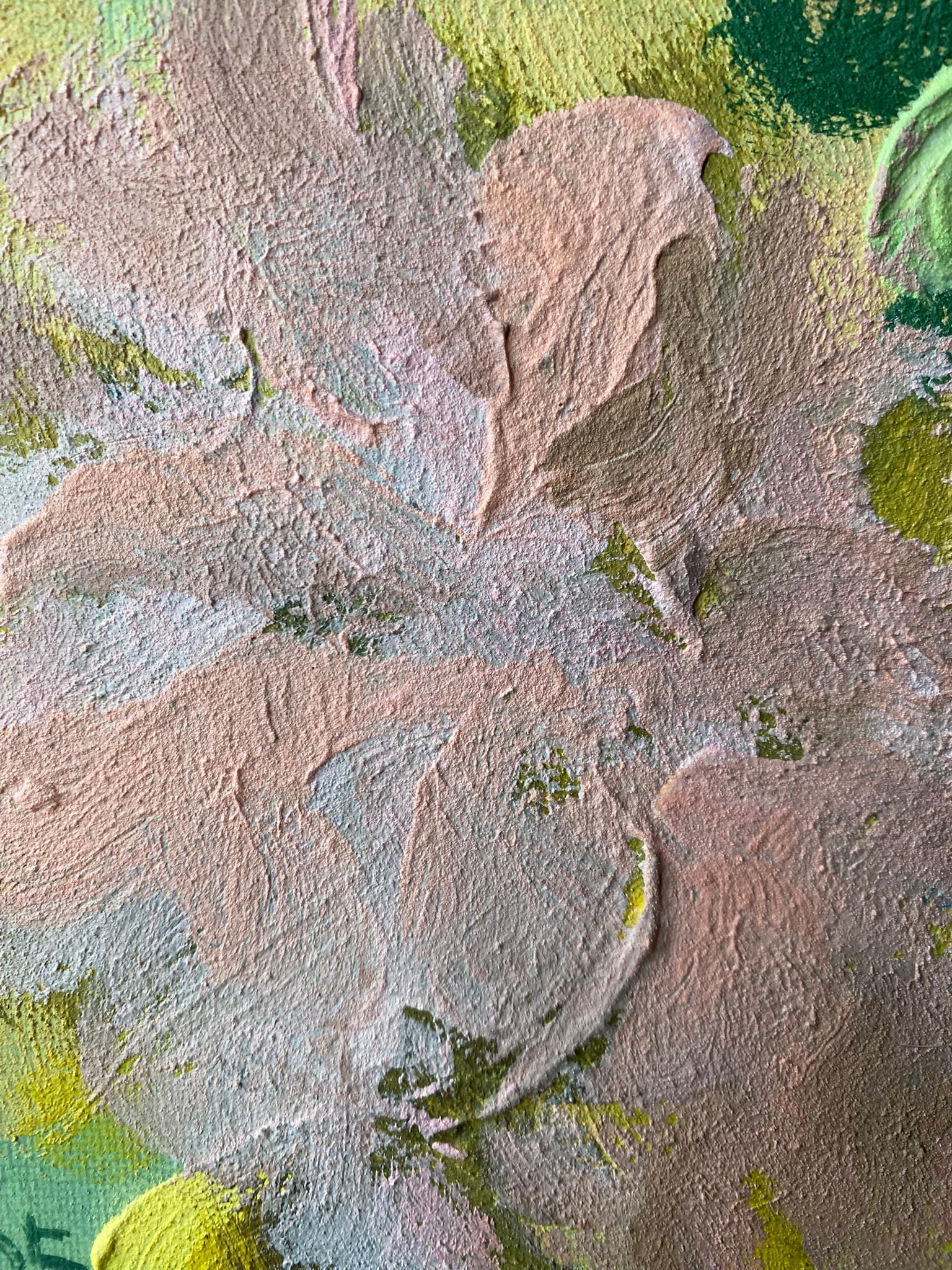 Dittico originale II-Impasto-Jardin d'Hiver-Artista britannico premiato-Impressione in vendita 3