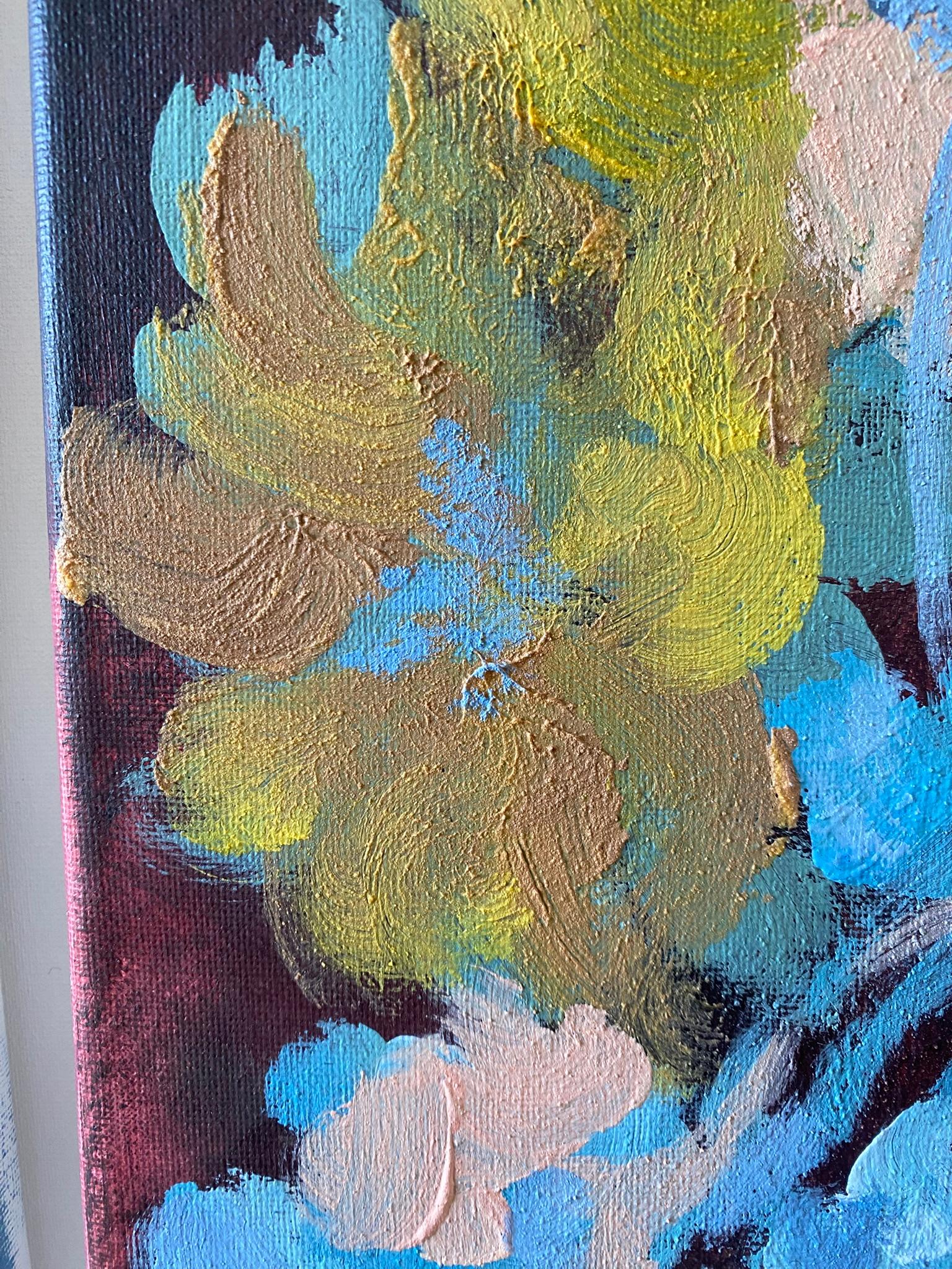 Díptico original-Impasto-Serie Jardín de Invierno-Artista británico galardonado-Impresión 12