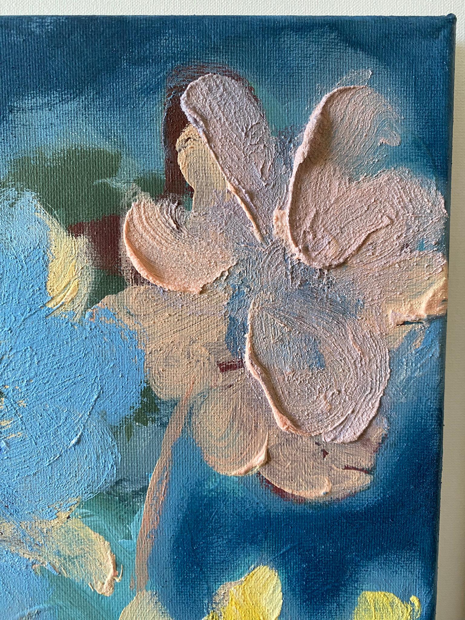 Díptico original-Impasto-Serie Jardín de Invierno-Artista británico galardonado-Impresión 3