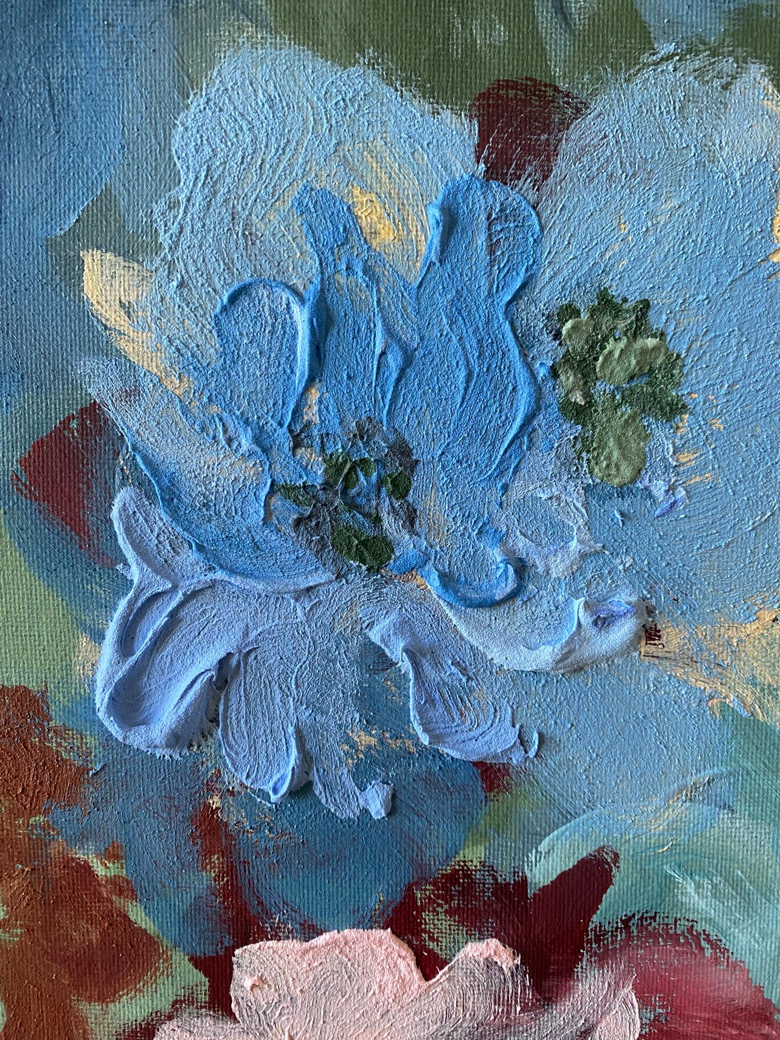 Díptico original-Impasto-Serie Jardín de Invierno-Artista británico galardonado-Impresión 4
