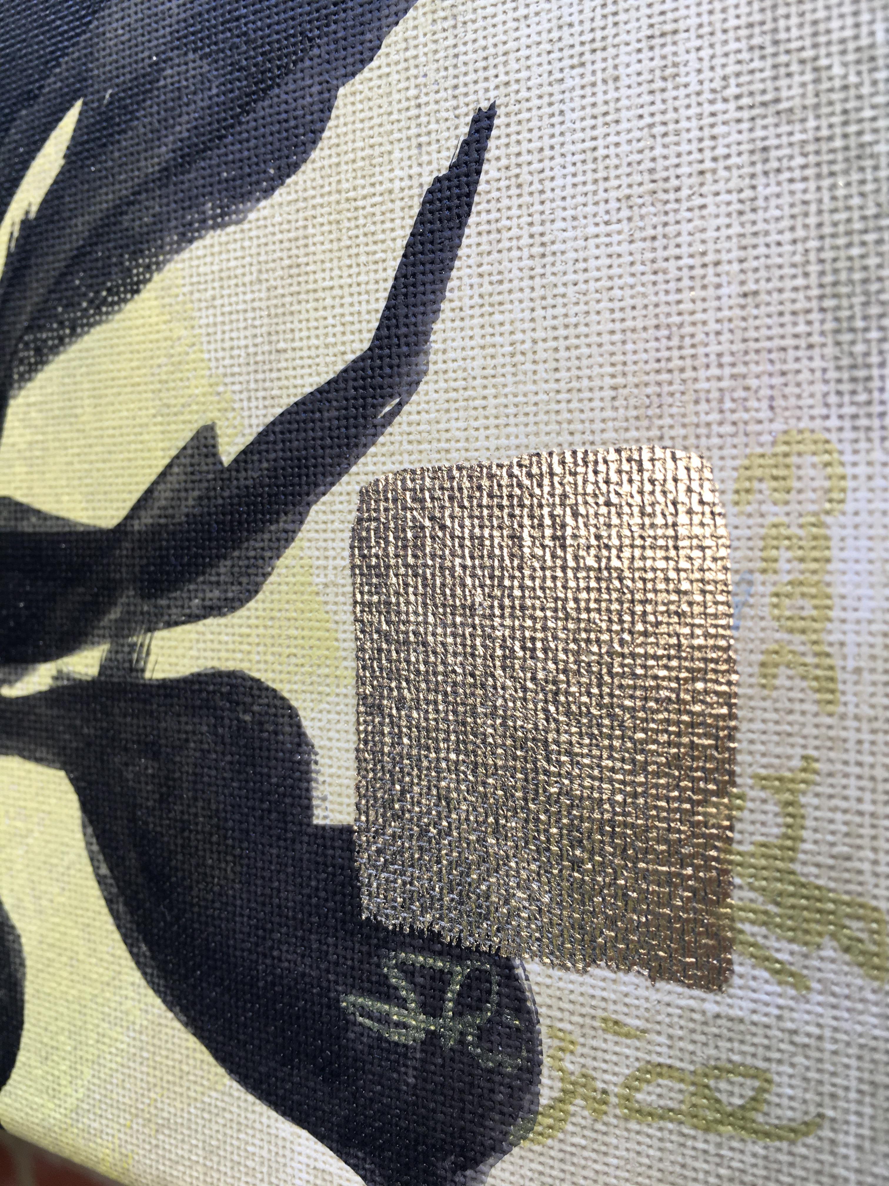 Original Diptych-Jay and Butterflies/Dusk till Dawn-Gold Leaf-UK Awarded Artist For Sale 10