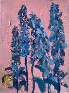 Original-Fuchsschwanz in Rosa-British Awarded Artist-Impasto-Summer Bloom Serie
