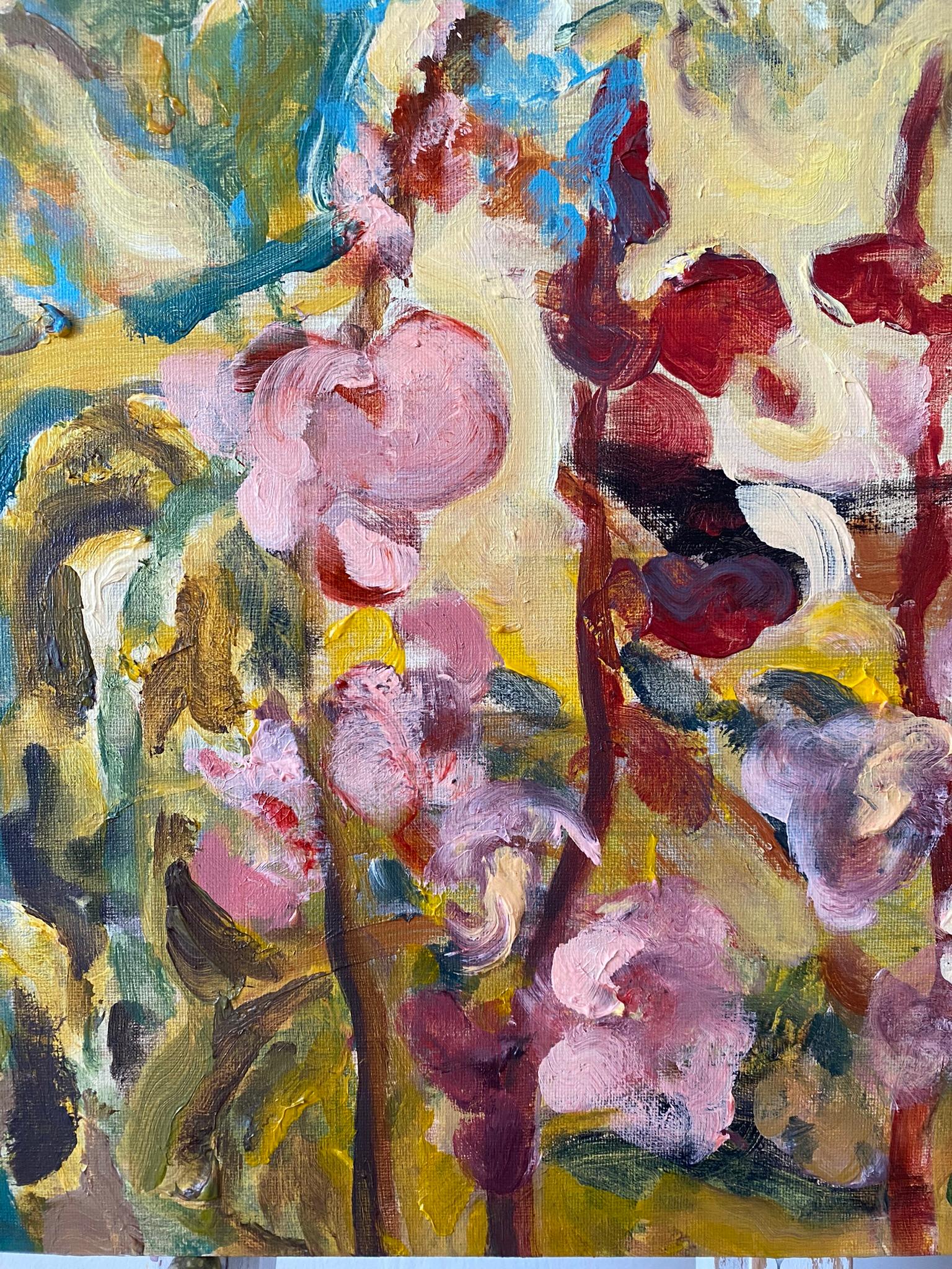 Originals Öl-Gladiolus Set von 2 -Sunlit Series-Expressionist-UK ausgezeichneter Künstler 6