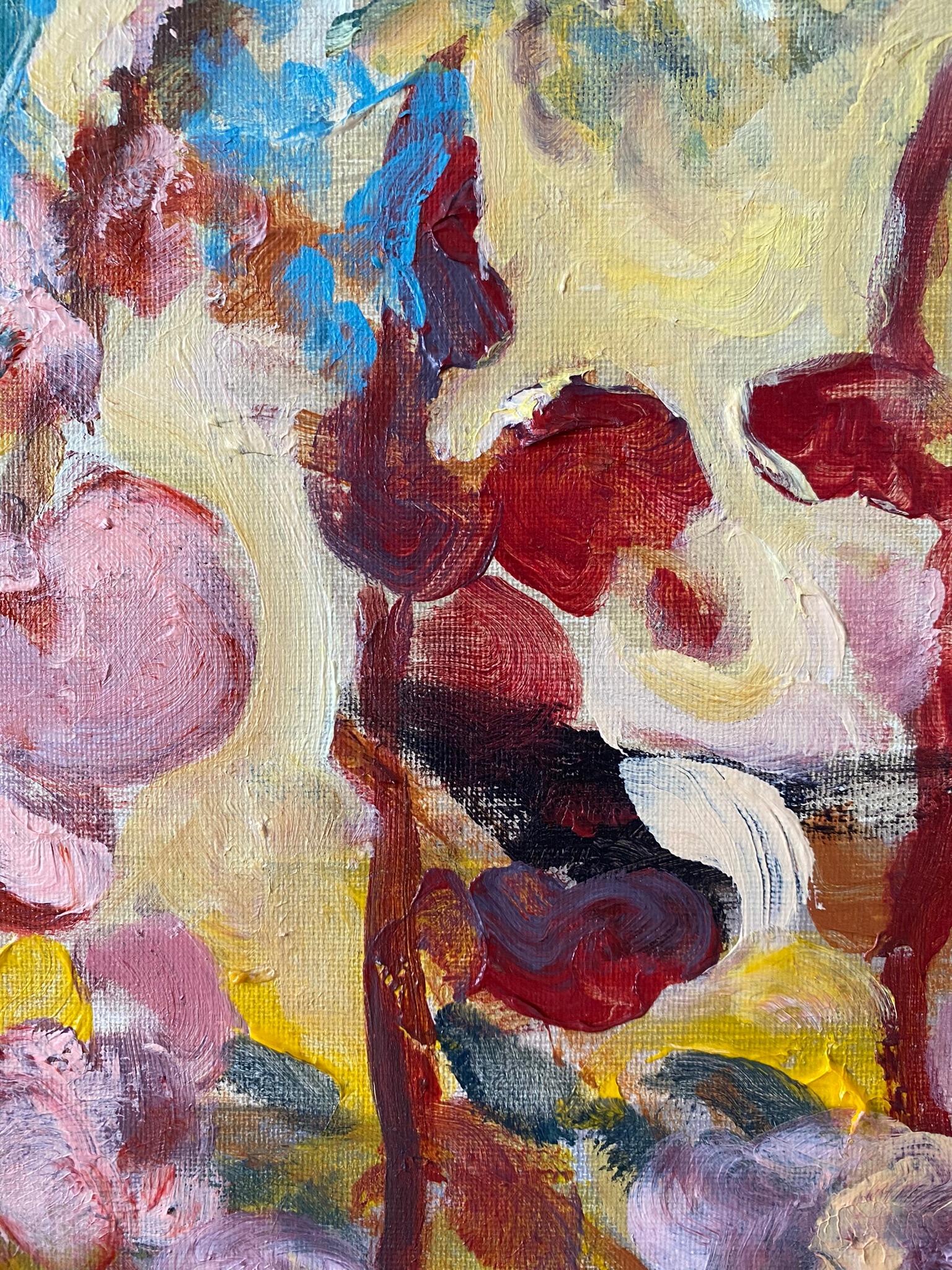 Originals Öl-Gladiolus Set von 2 -Sunlit Series-Expressionist-UK ausgezeichneter Künstler 14