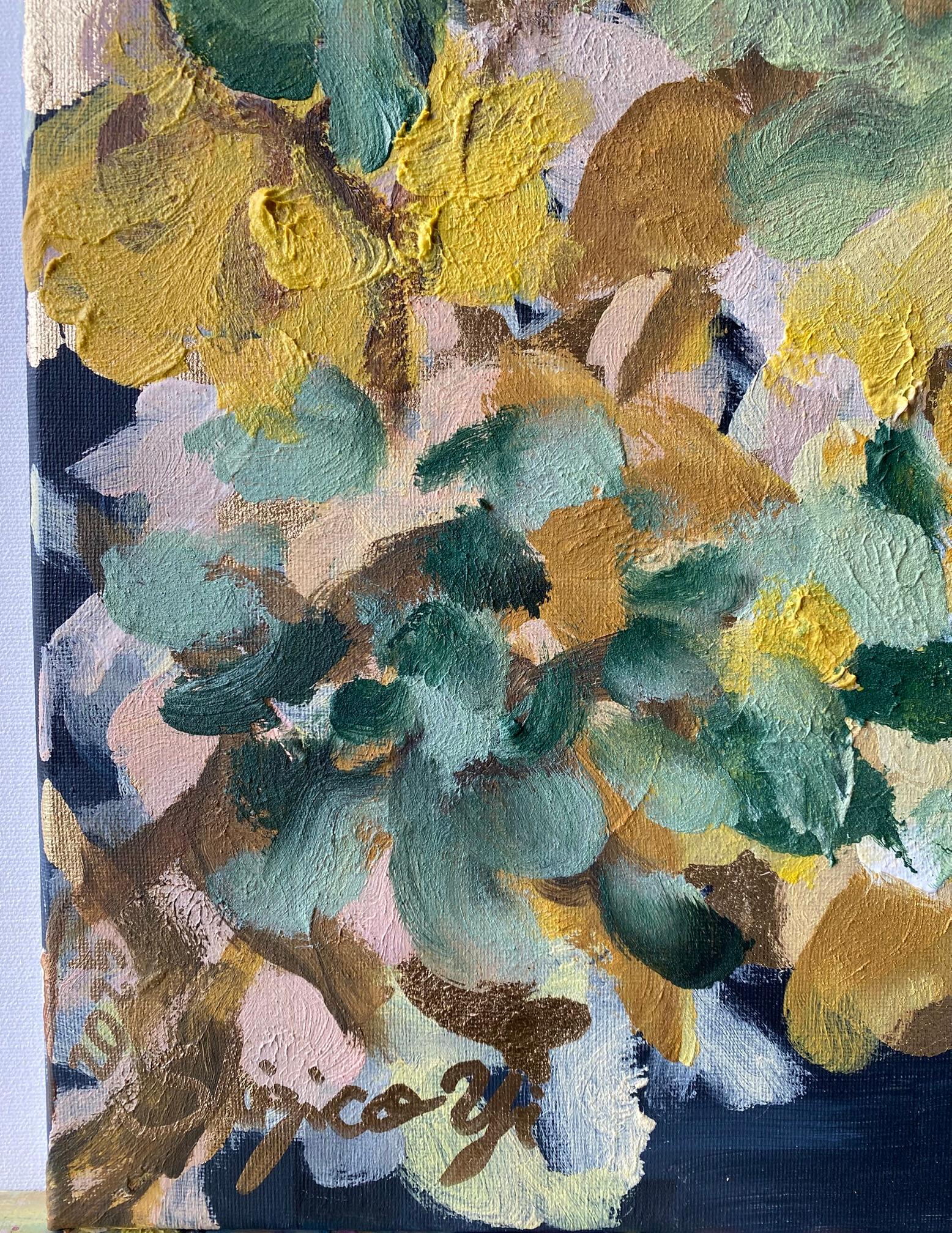 Jardin d'Hiver Series è l'ultima collezione di Shizico Yi, creata nel suo studio invernale mentre desiderava l'estate lasciata alle spalle. Riflettendo sulle vivaci giornate trascorse a dipingere en plein air, rivisita la Collectional di dalie e