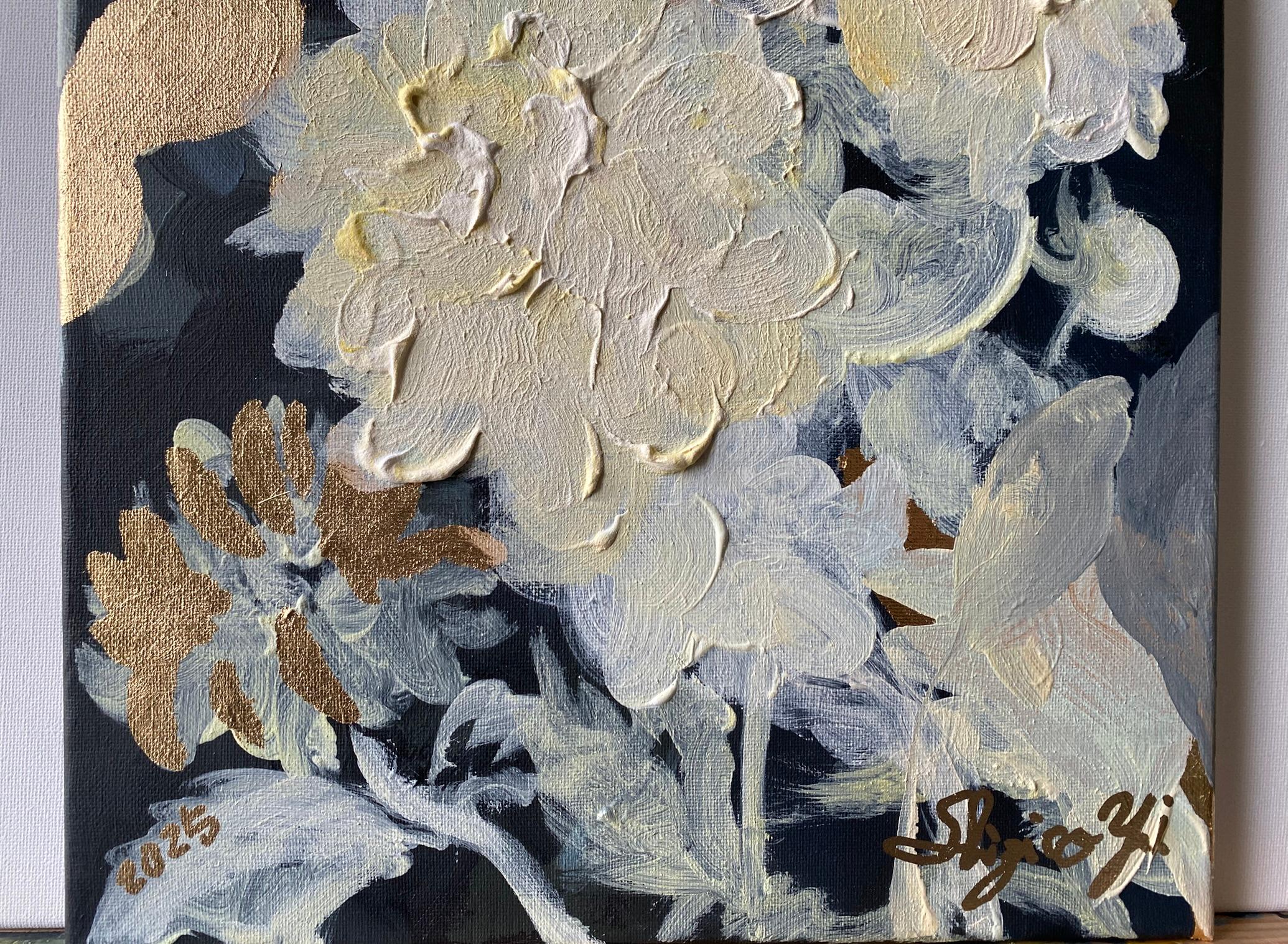 Original-Impasto-Serie Moonlit Jardin d'Hiver-Artista británico galardonado-Impresión en venta 11