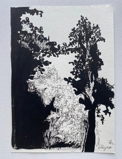 Original Ink on papers set of 2, Sunset Song Series-New Abstract-British Artist