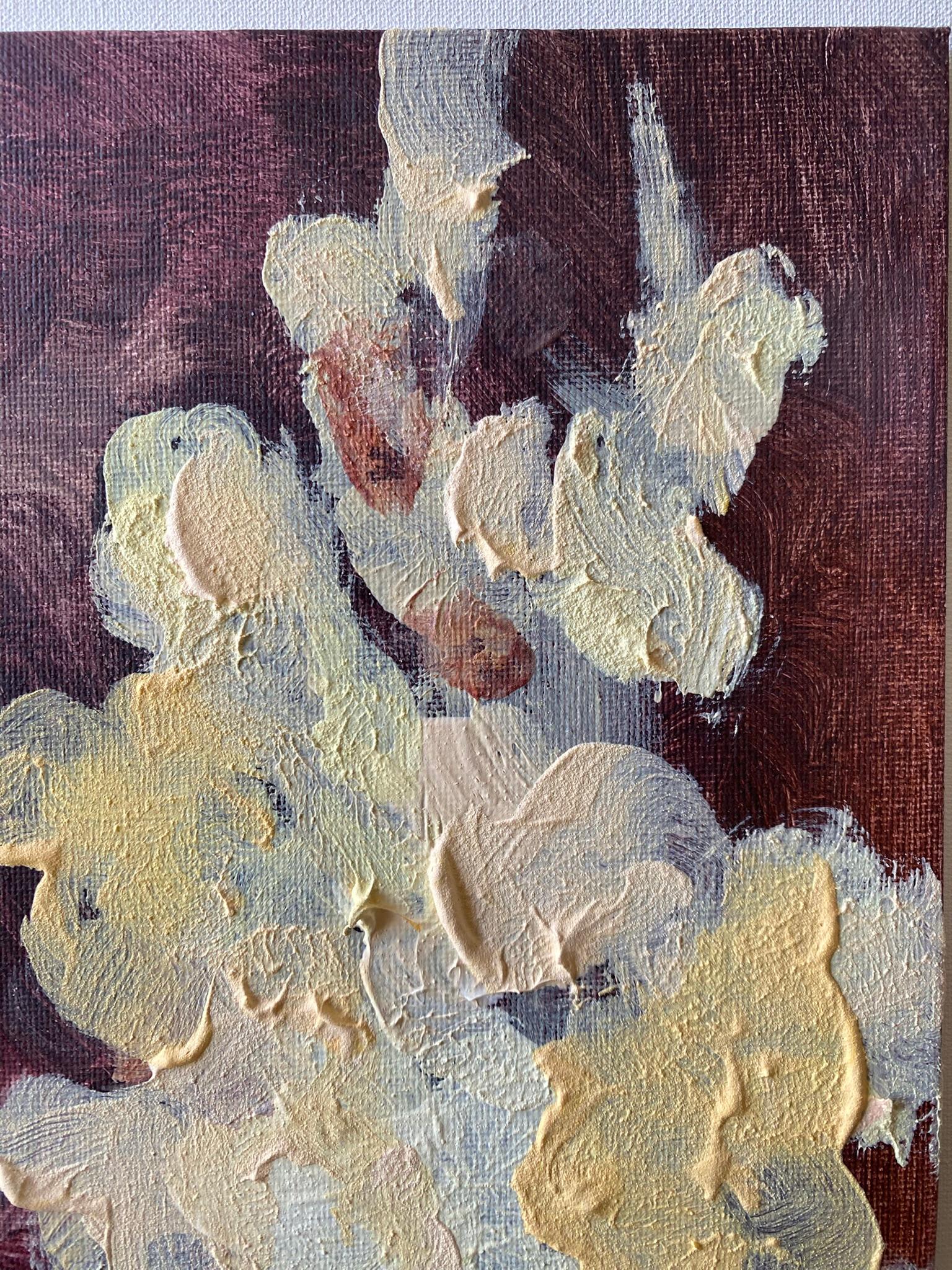 Original-Jardin d'Hiver-Gladiolus with Dahlias-British Awarded Artist-Impasto For Sale 3