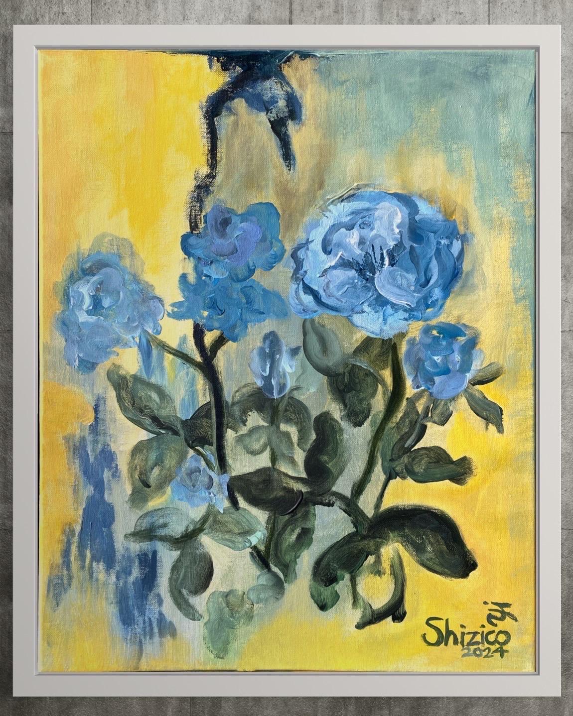 Originale-La Vie en Rose-Artista britannico premiato-Esposizione Collectional-Espressione - Painting Espressionismo astratto di Shizico Yi