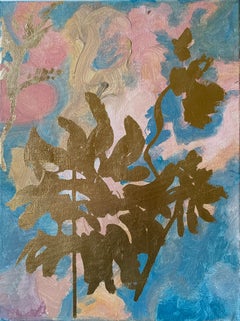 Original-Landscape Memories-abstract expression-Gold Leaf-British Awarded Artist