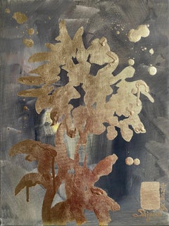 Original-Landscape Memories-Gold Leaf and oil on canvas-British Awarded Artist-