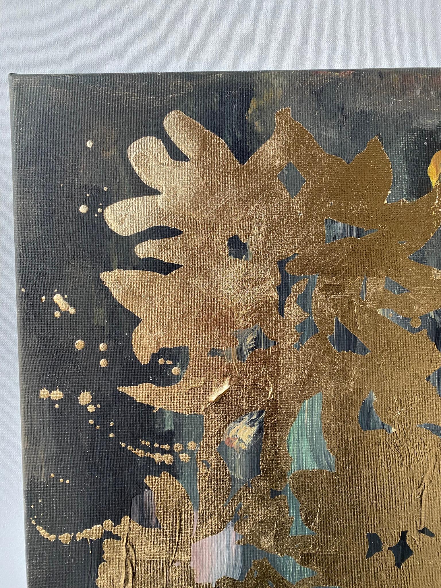 Originale-Paesaggio della memoria-Foglia d'oro, olio su tela-Artista britannico premiato - Painting Impressionismo di Shizico Yi