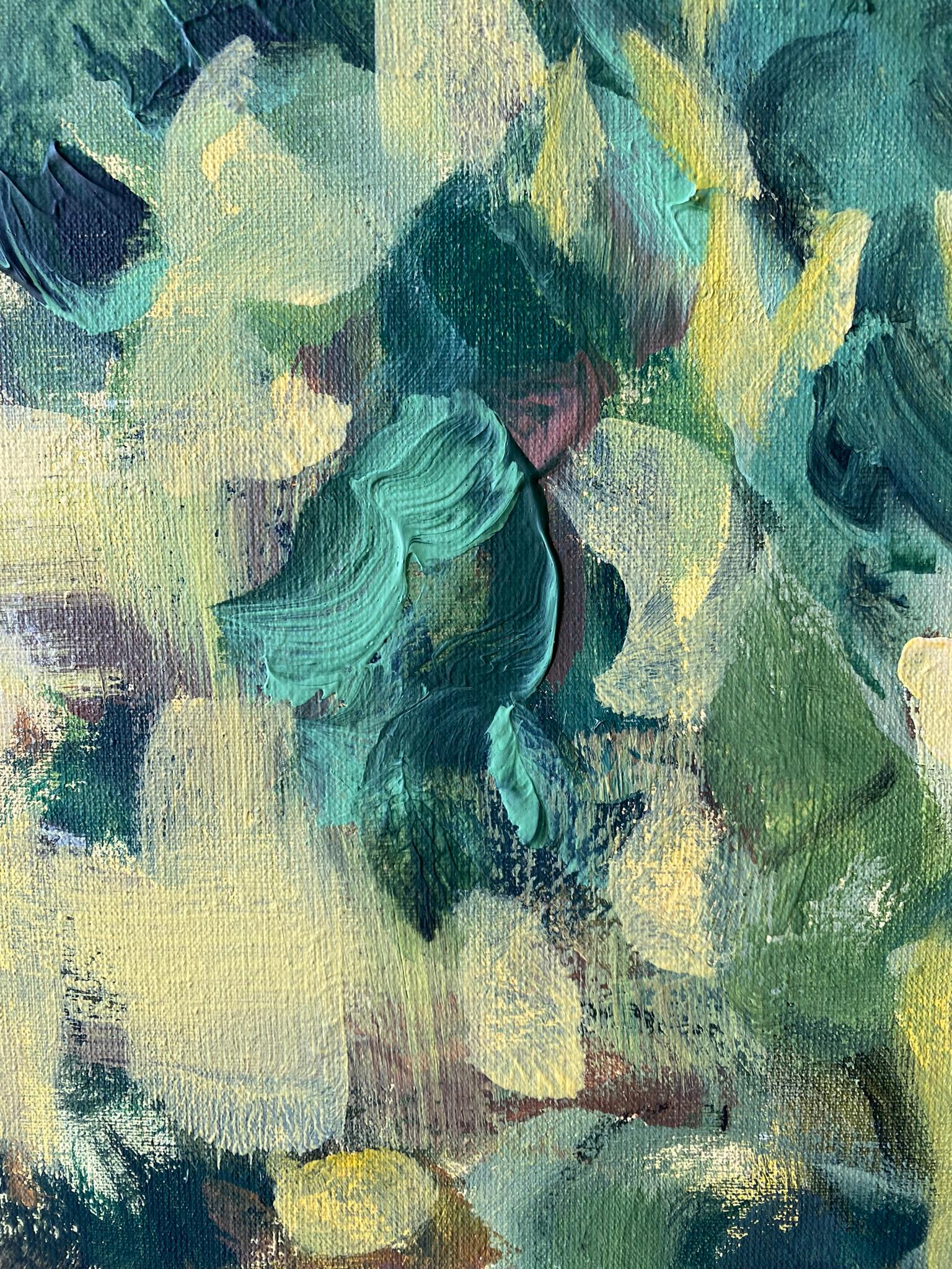 Olio originale di grandi dimensioni-130 YR Tigli in giallo-Artista britannico premiato-Espressione in vendita 7