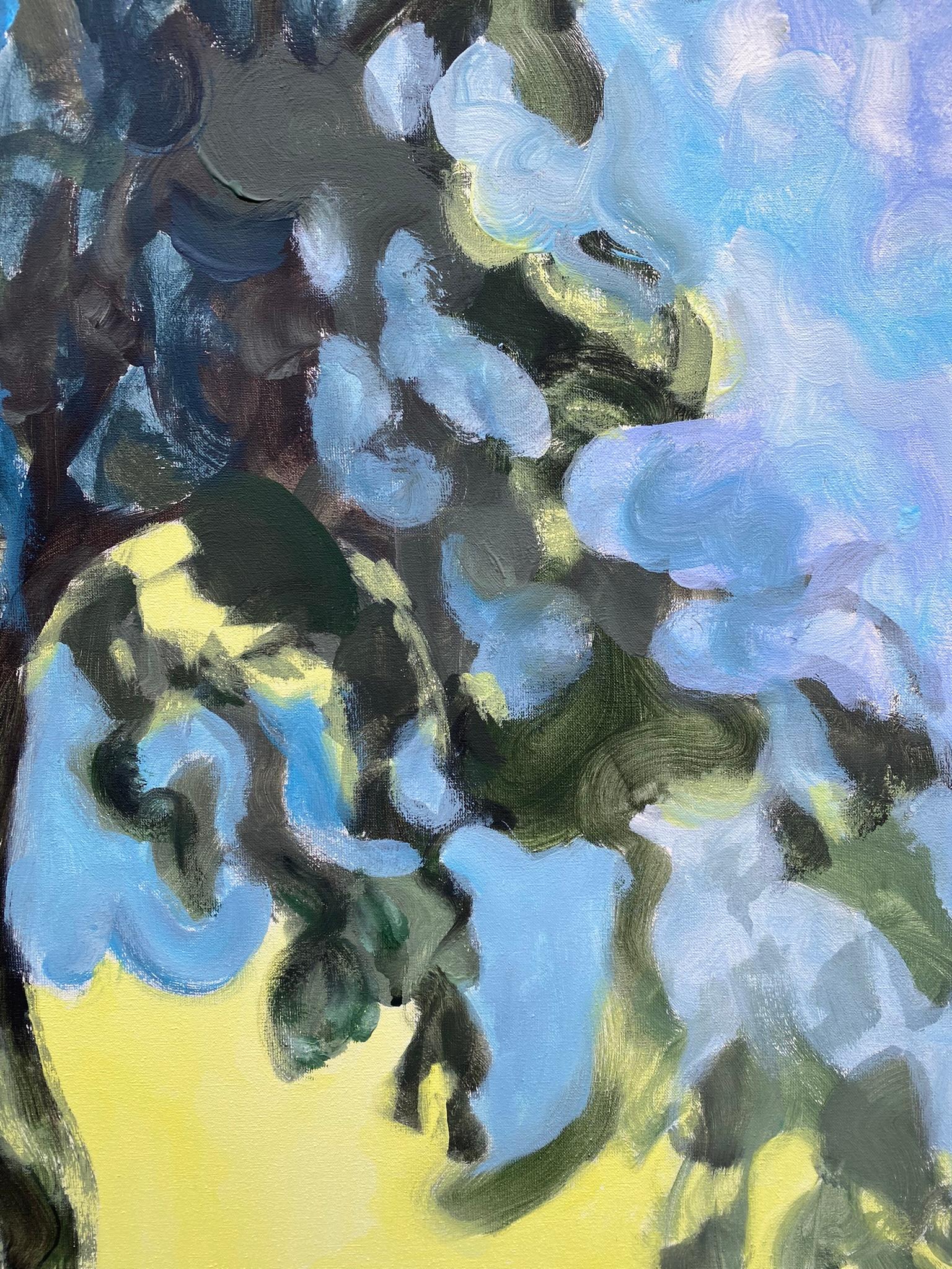 Lienzo Original-Grande-Florecimiento estival-Árbol-Reino Unido Galardonado Artista-Exposición Colección en venta 2