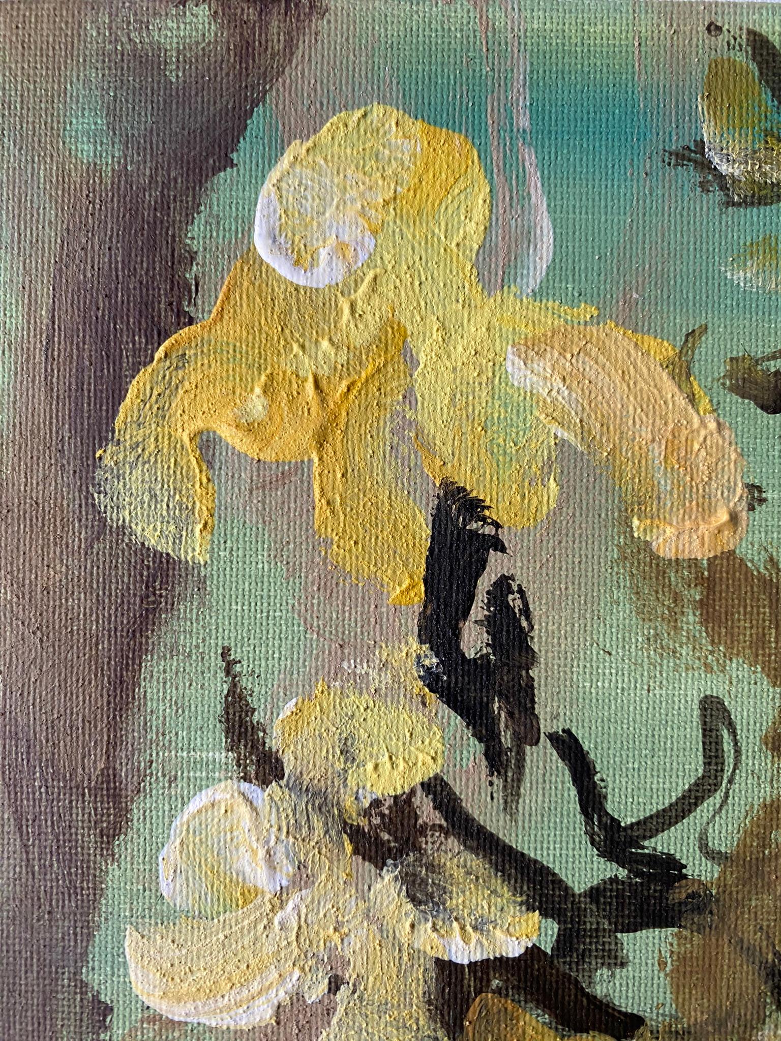 Original-Magnolias-Memory Landscape-UK Awarded Artist-oil on canvas board-Spring For Sale 7