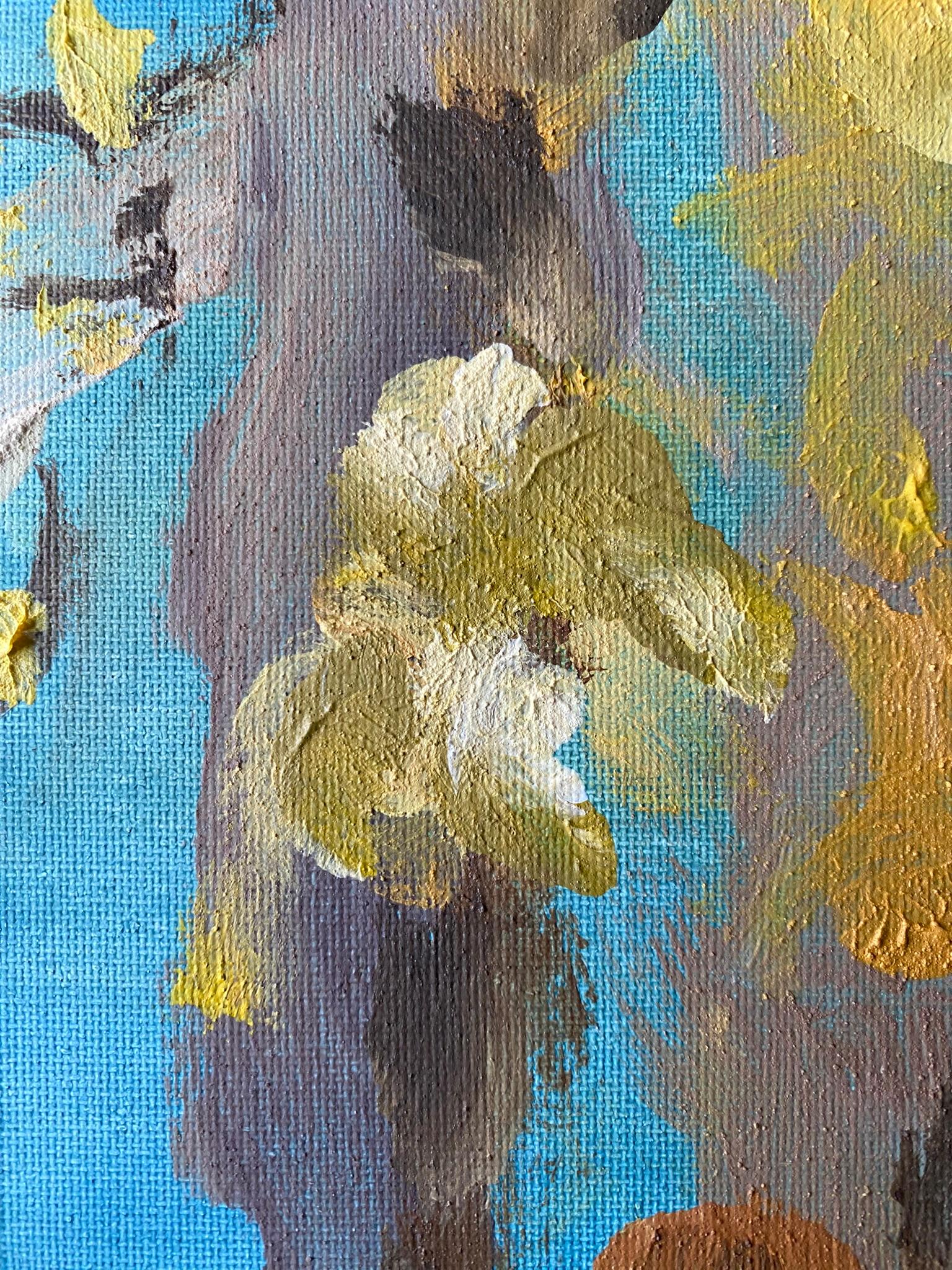 Original-Magnolias-Memory Landscape-UK Awarded Artist-oil on canvas board-Spring For Sale 10