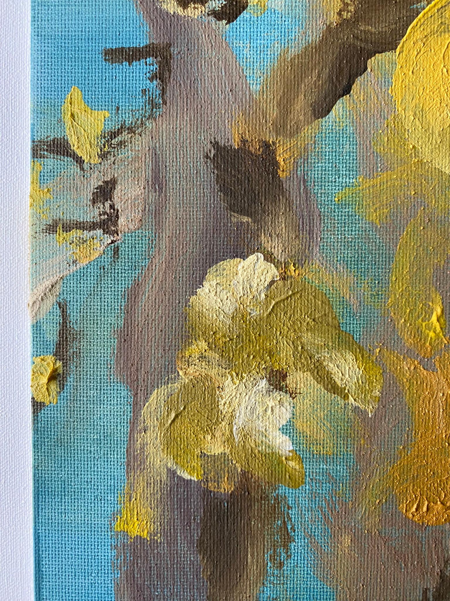 Original-Magnolias-Memory Landscape-UK Awarded Artist-oil on canvas board-Spring For Sale 14