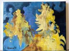 Original-New Abstract-Sunset Song-British Awarded Artist-LimeTrees over the Roof