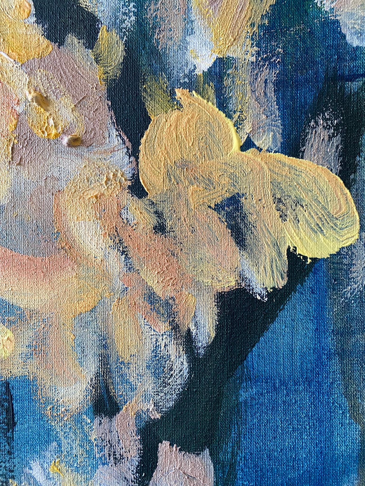 Olio originale con cornice grande-Magnolias-Feat. Tartan scozzese-Artista britannico premiato in vendita 8