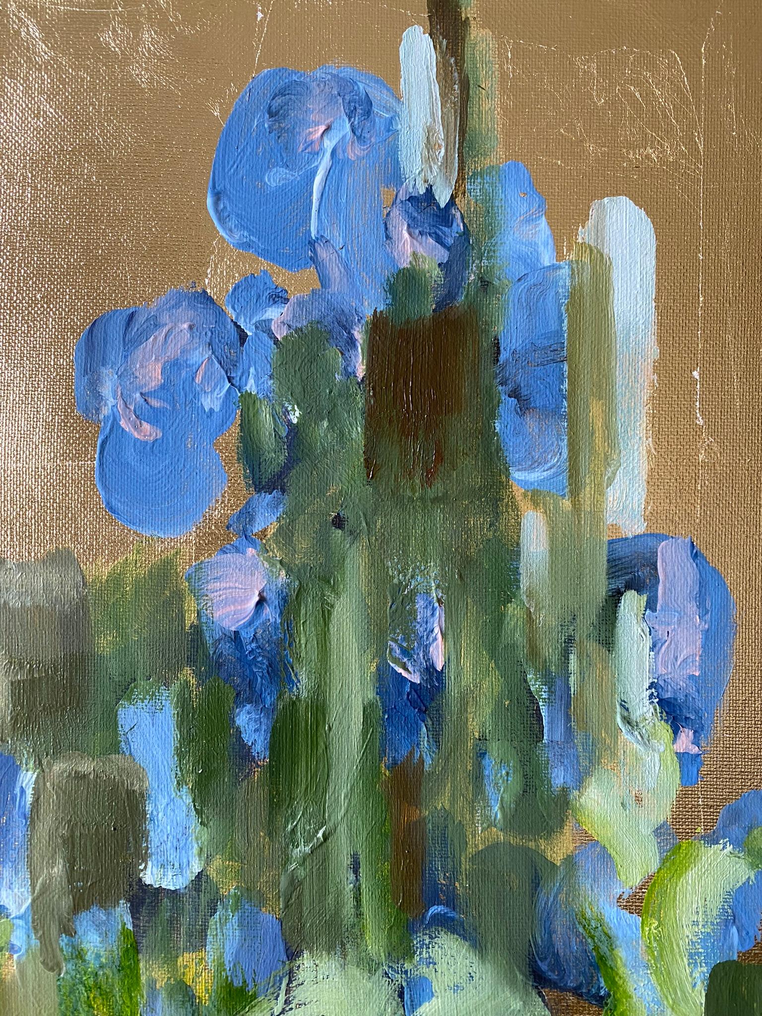 Olio originale - Paesaggio notturno e diurno - Set di ricordi - Artista britannico premiato - Foglia d'oro 5
