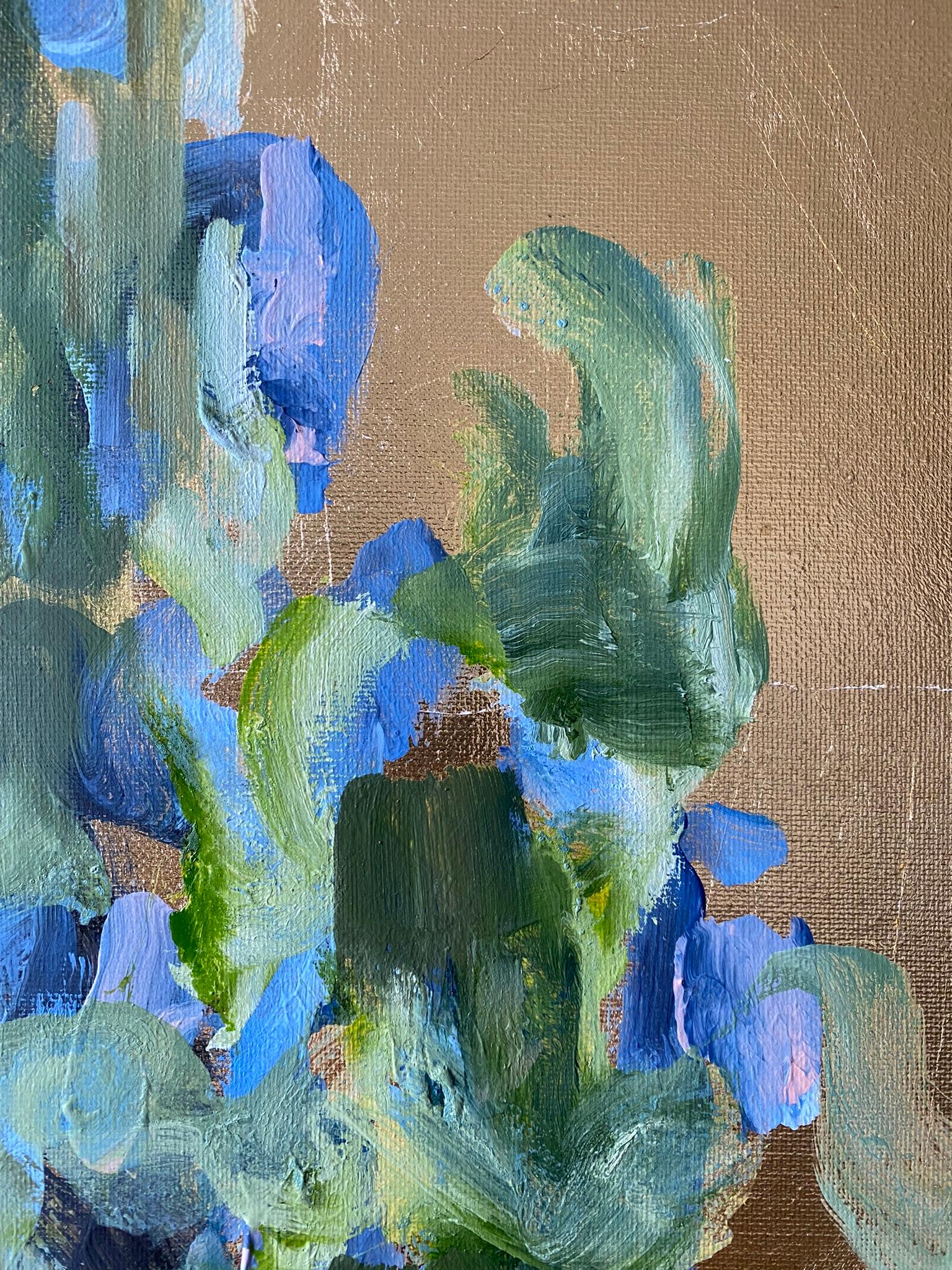 Olio originale - Paesaggio notturno e diurno - Set di ricordi - Artista britannico premiato - Foglia d'oro 6