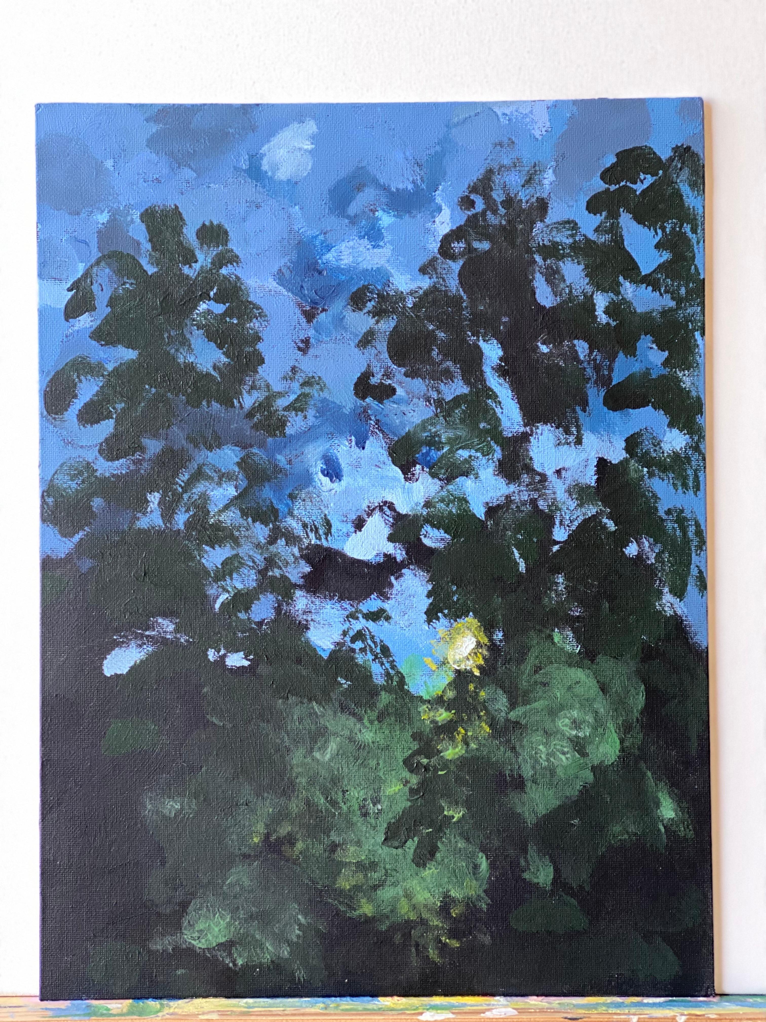 Original-Sunset Song: The Night-British Awarded Artist-Impressionism-Plein Air For Sale 6