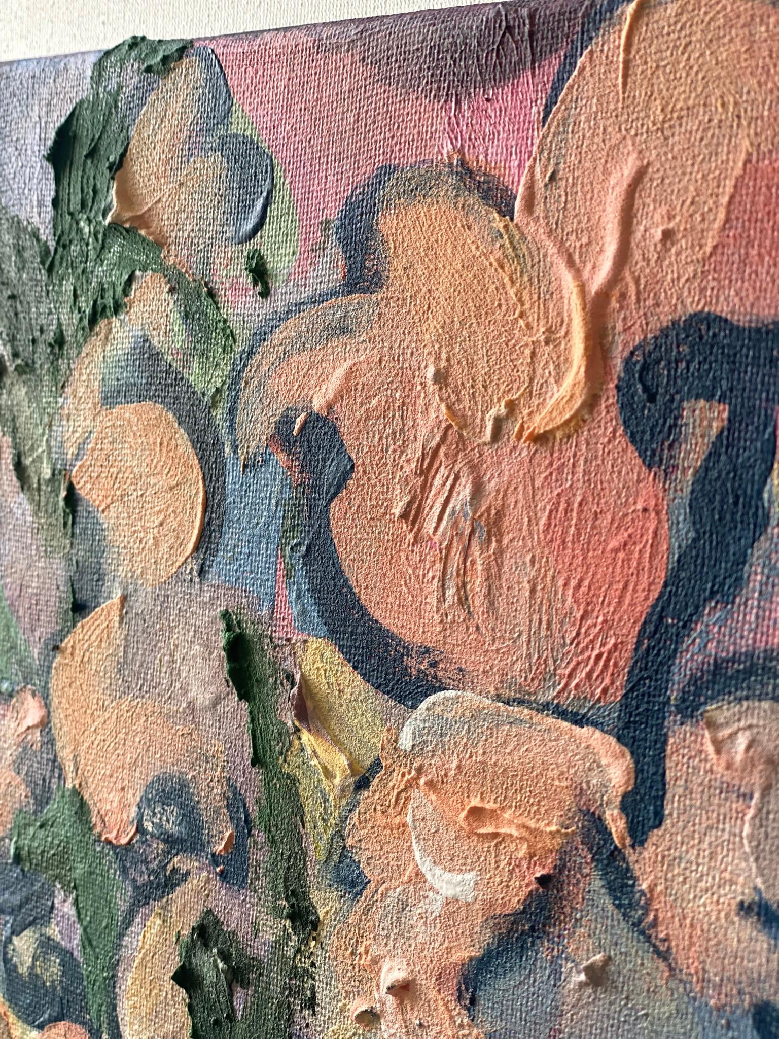 Original-Once in a Sturgeon Moon-British Awarded Artist-plein air-Gold Leaf For Sale 8