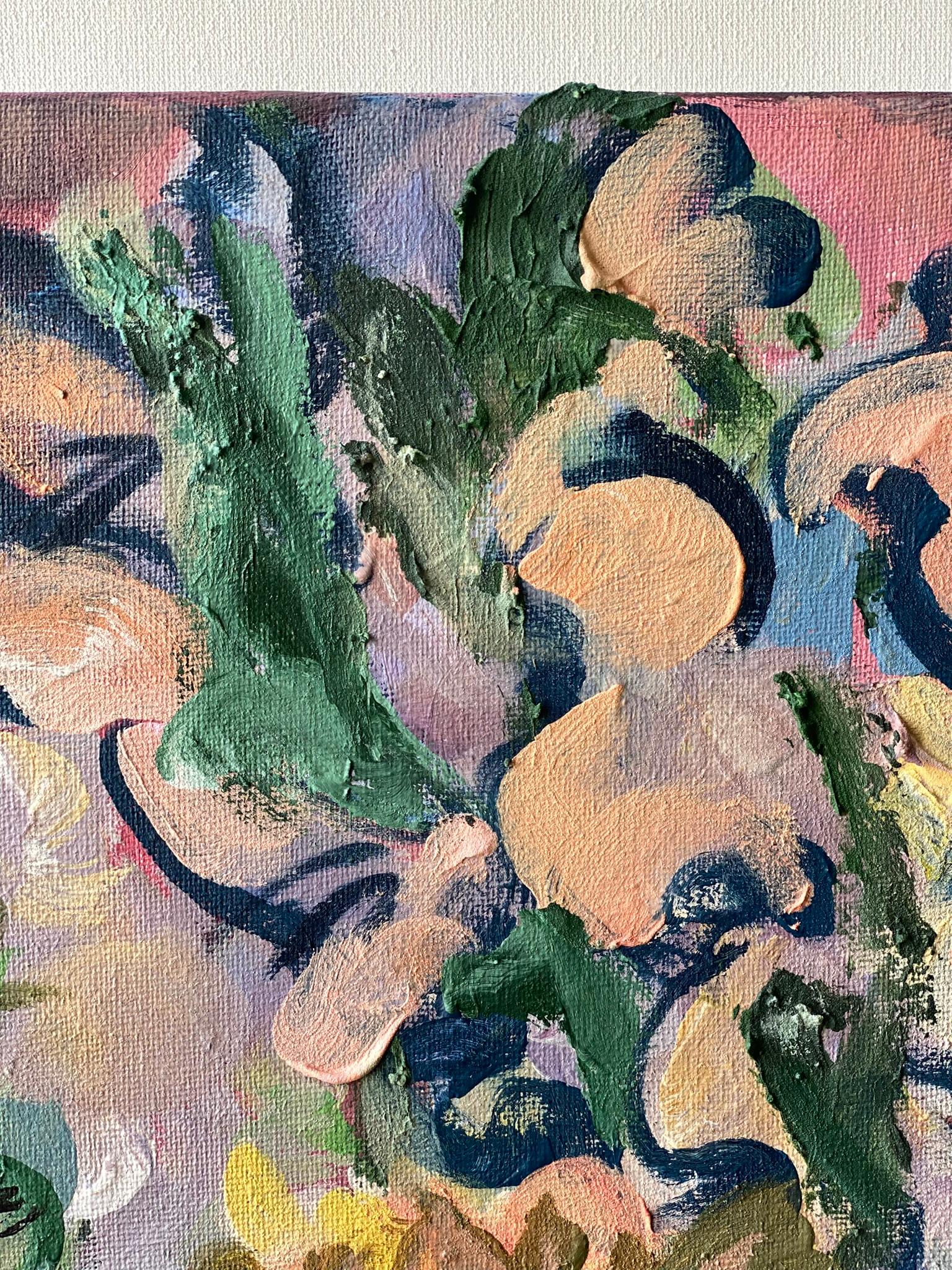 Original-Once in a Sturgeon Moon-British Awarded Artist-plein air-Gold Leaf For Sale 1