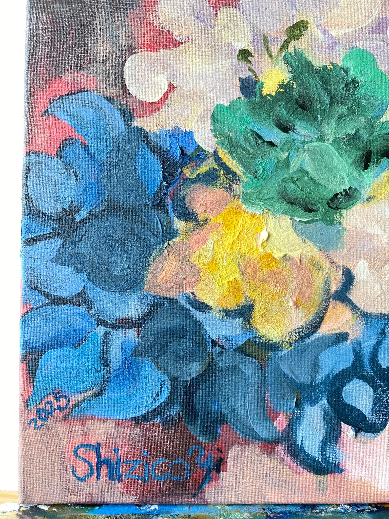Original-Once in a Sturgeon Moon-British Awarded Artist-plein air-Gold Leaf For Sale 3