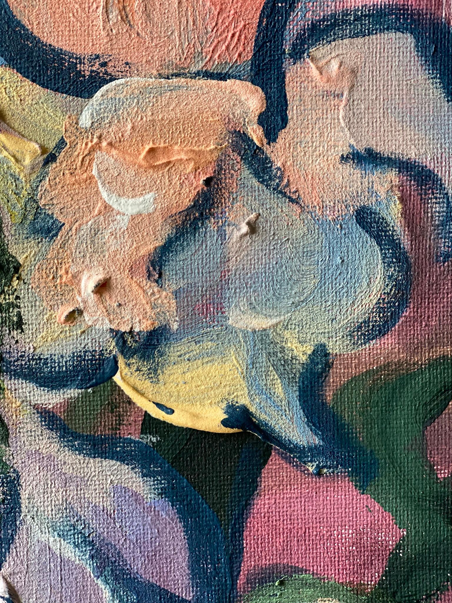 Original-Once in a Sturgeon Moon-British Awarded Artist-plein air-Summer Blooms For Sale 9