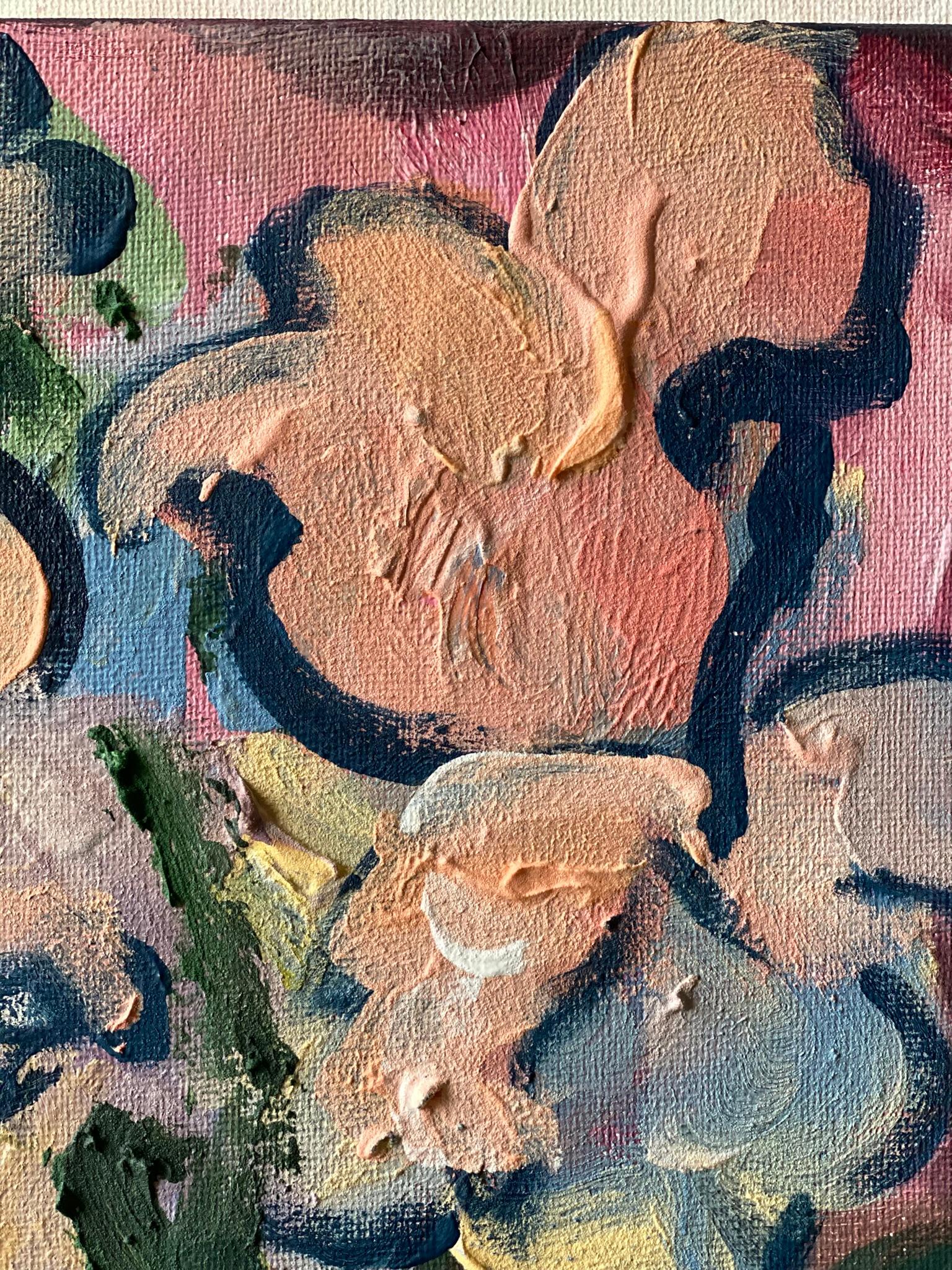 Original-Once in a Sturgeon Moon-British Awarded Artist-plein air-Summer Blooms For Sale 10