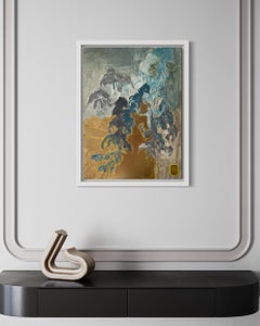 Original-Primary Blue-Sunlit Series-Gold Leaf-British Awarded Artist